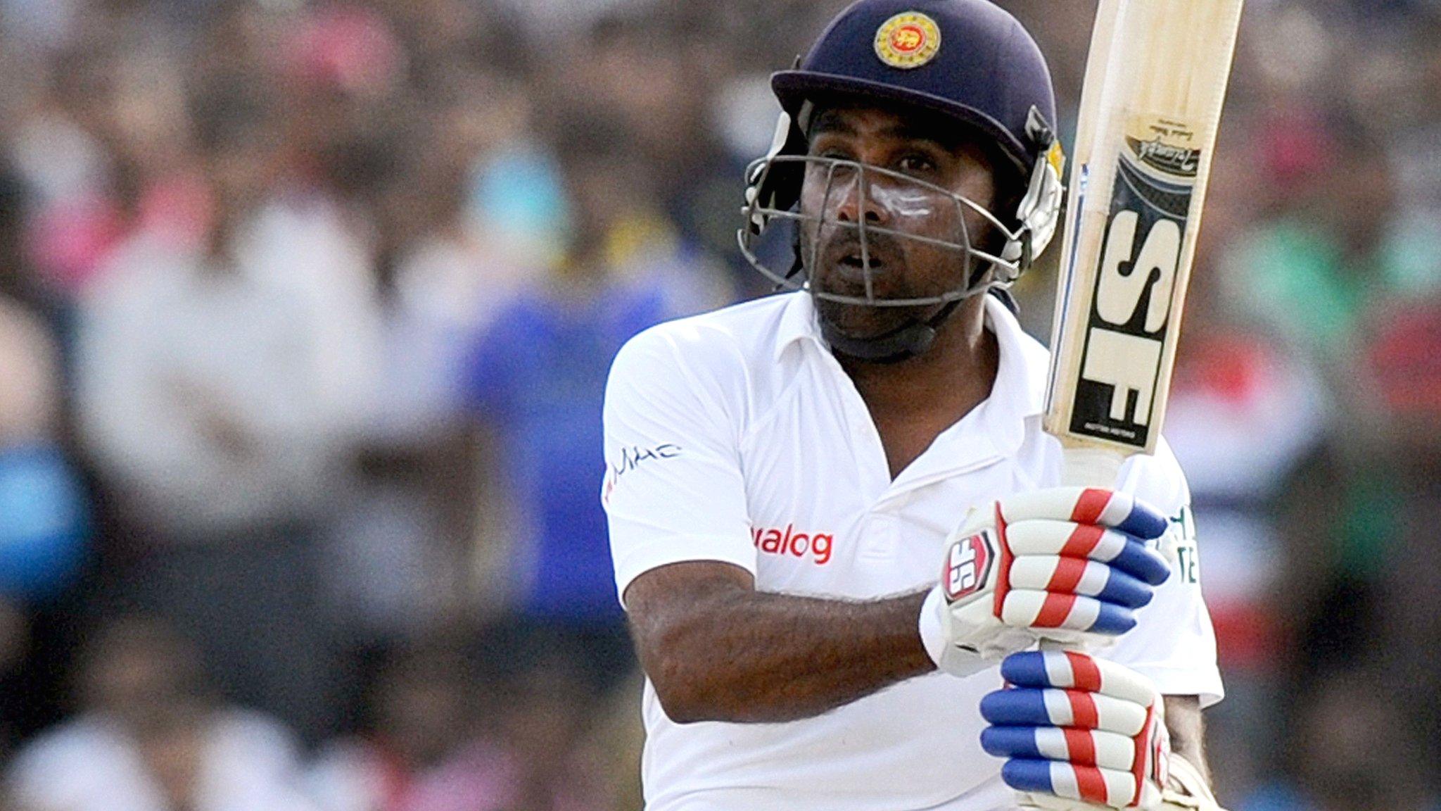 Sri Lanka batsman Mahela Jayawardene during his innings of 26 in Galle