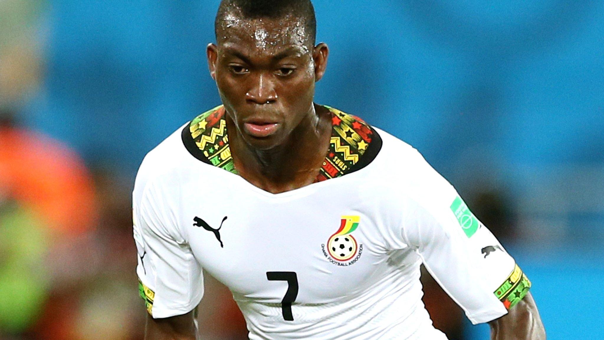 Christian Atsu in World Cup action for Ghana