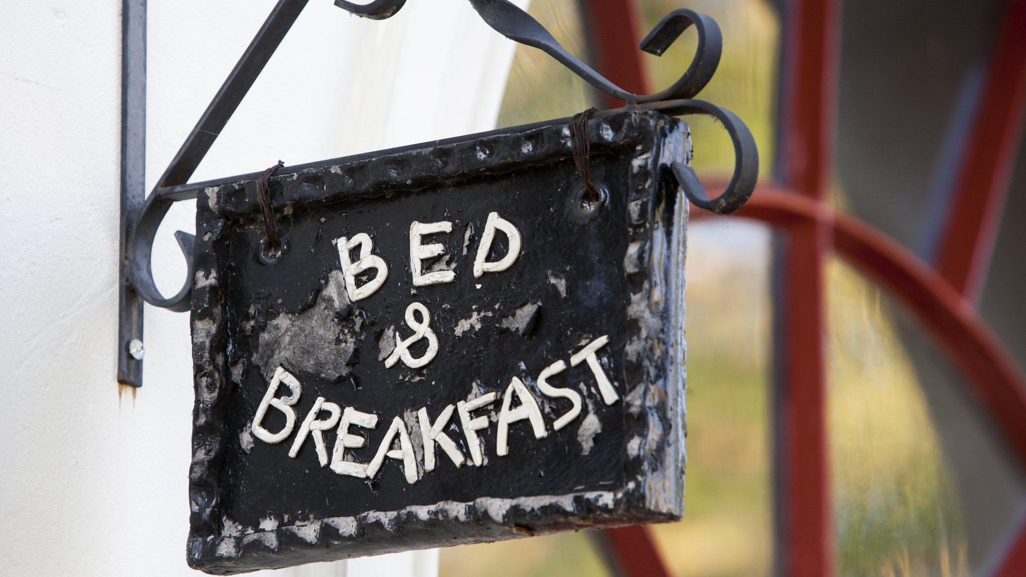 Bed and Breakfast sign