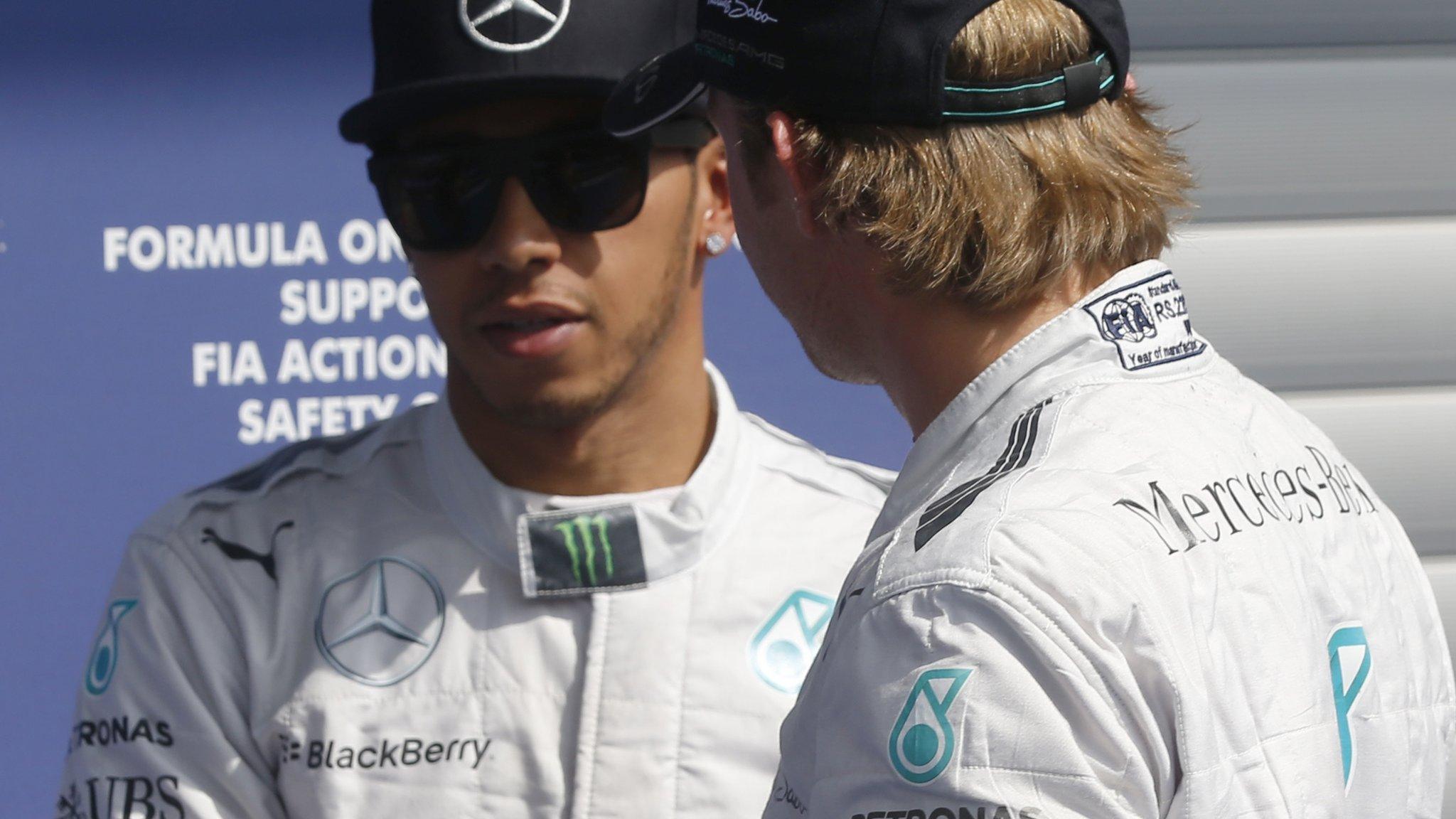 Lewis Hamilton and Nico Rosberg