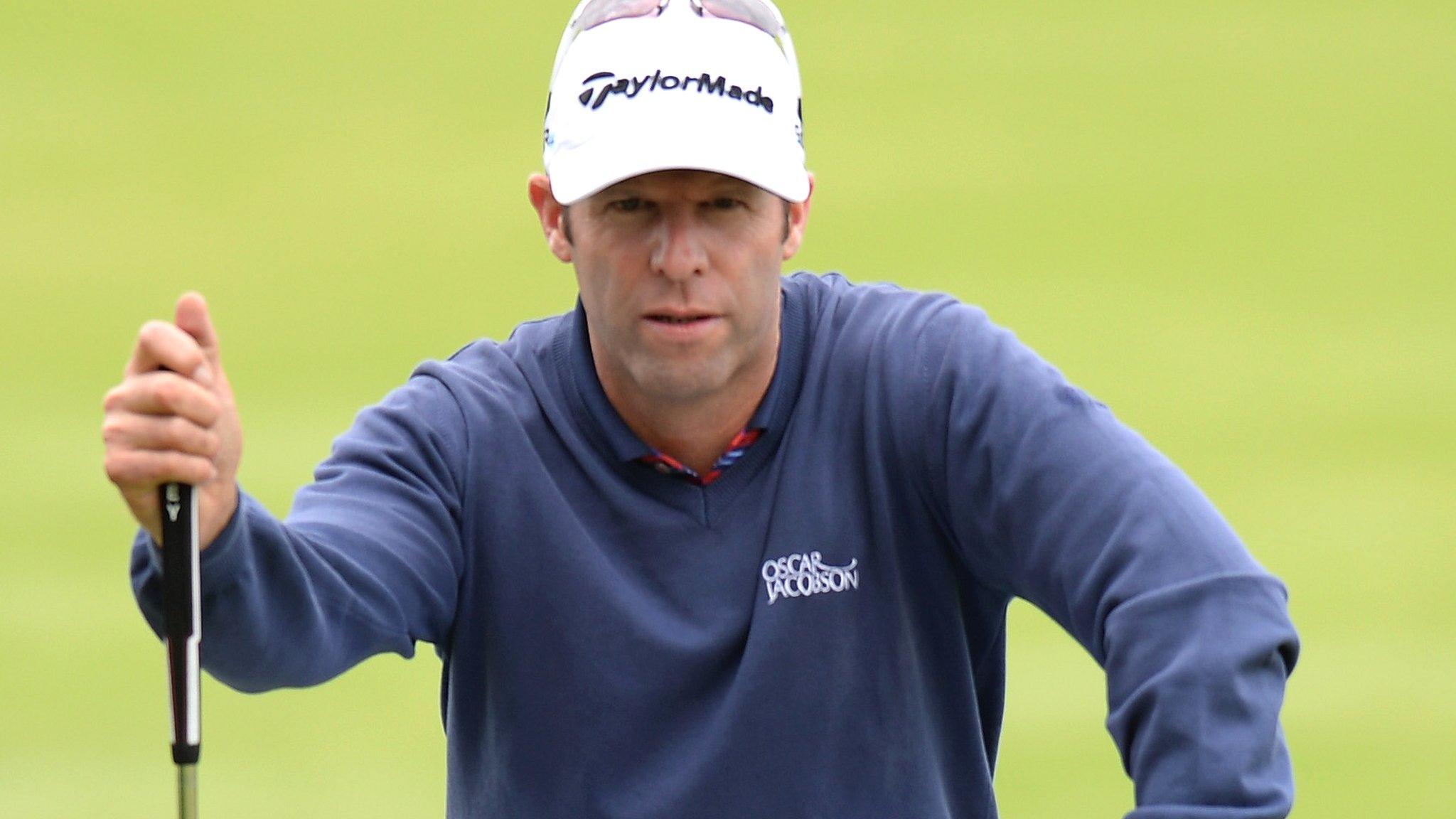 Bradley Dredge in third-round action at the Czech Masters