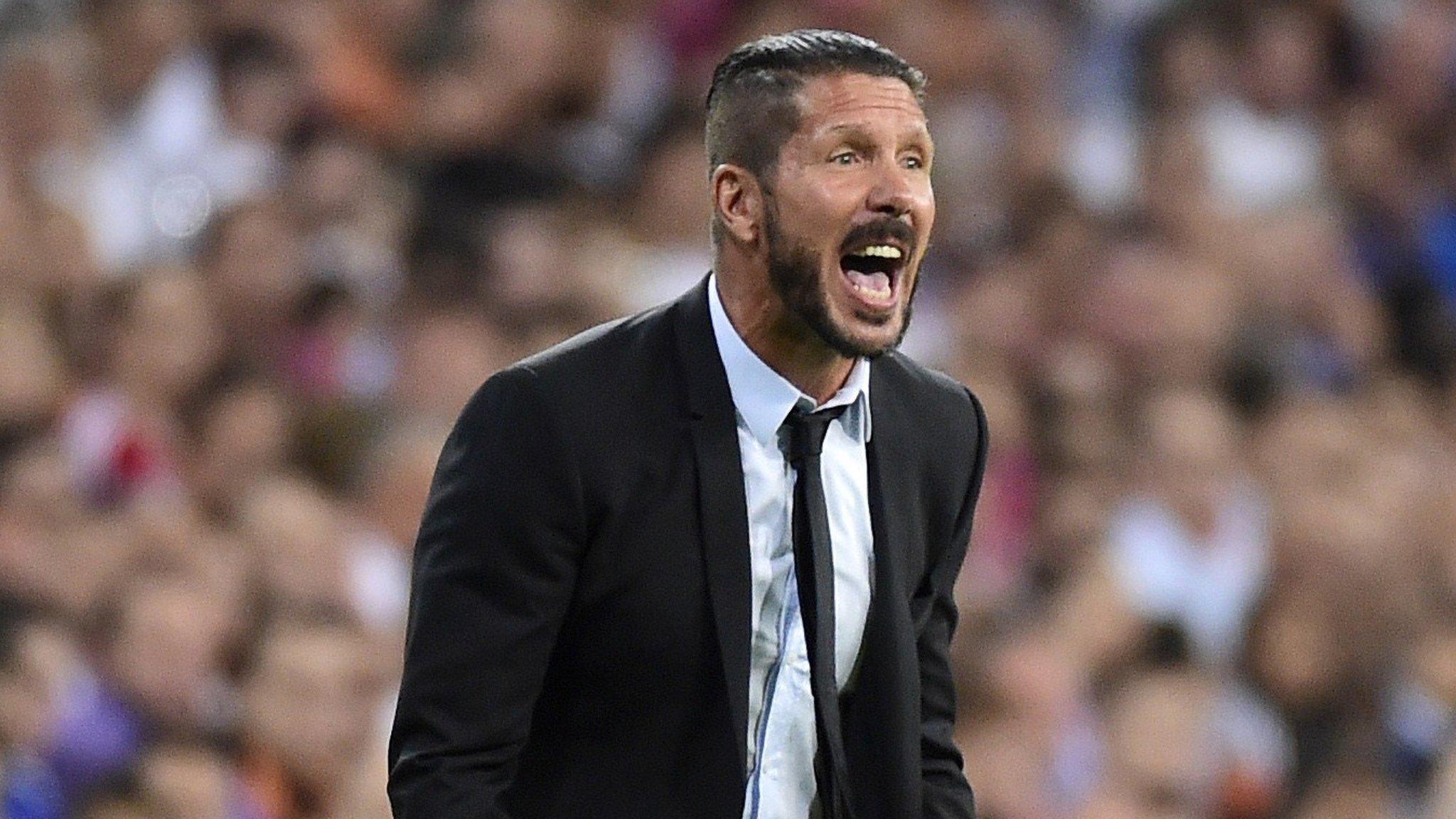 Atletico Madrid coach Diego Simeone