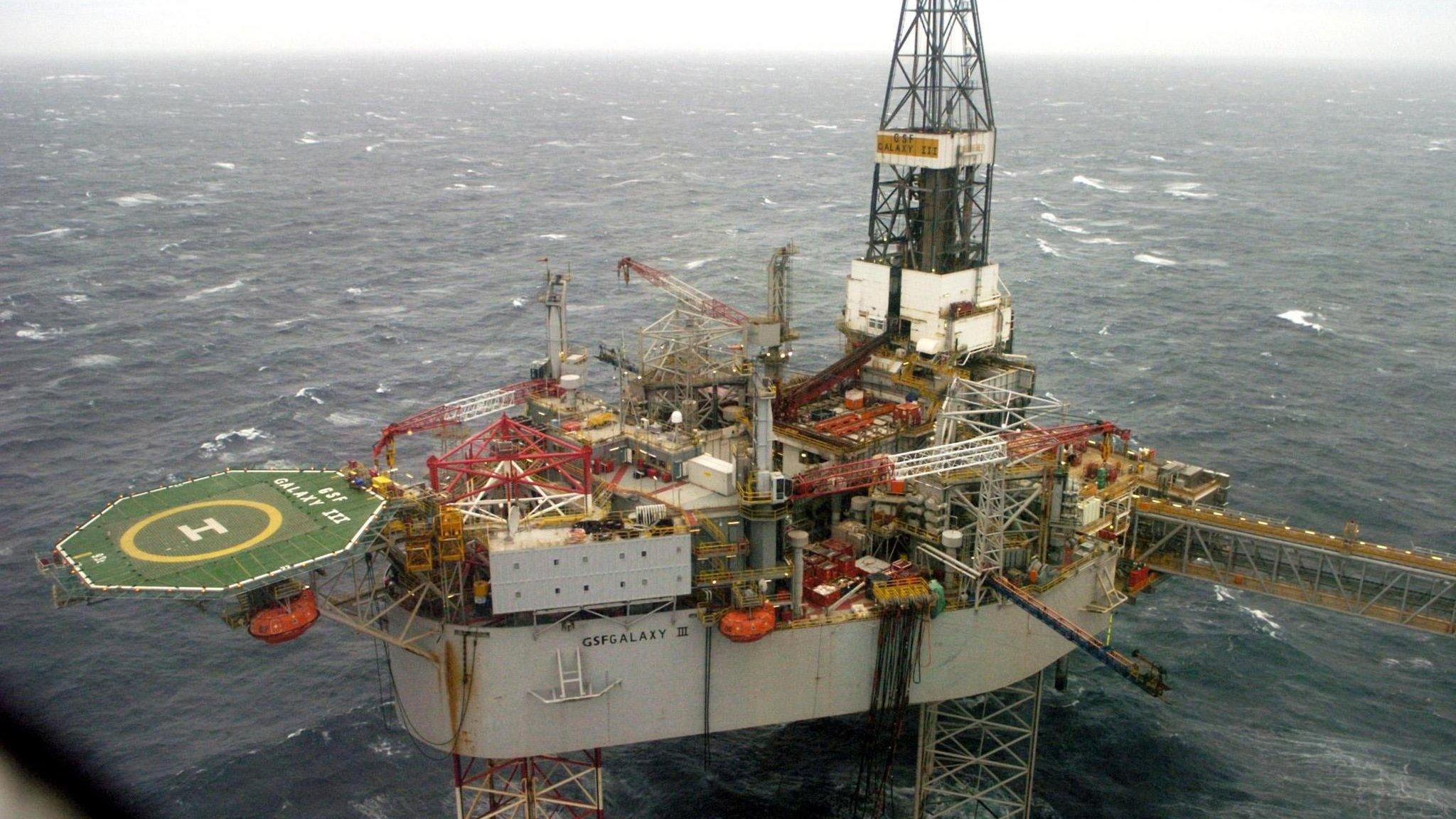 Buzzard oil platform