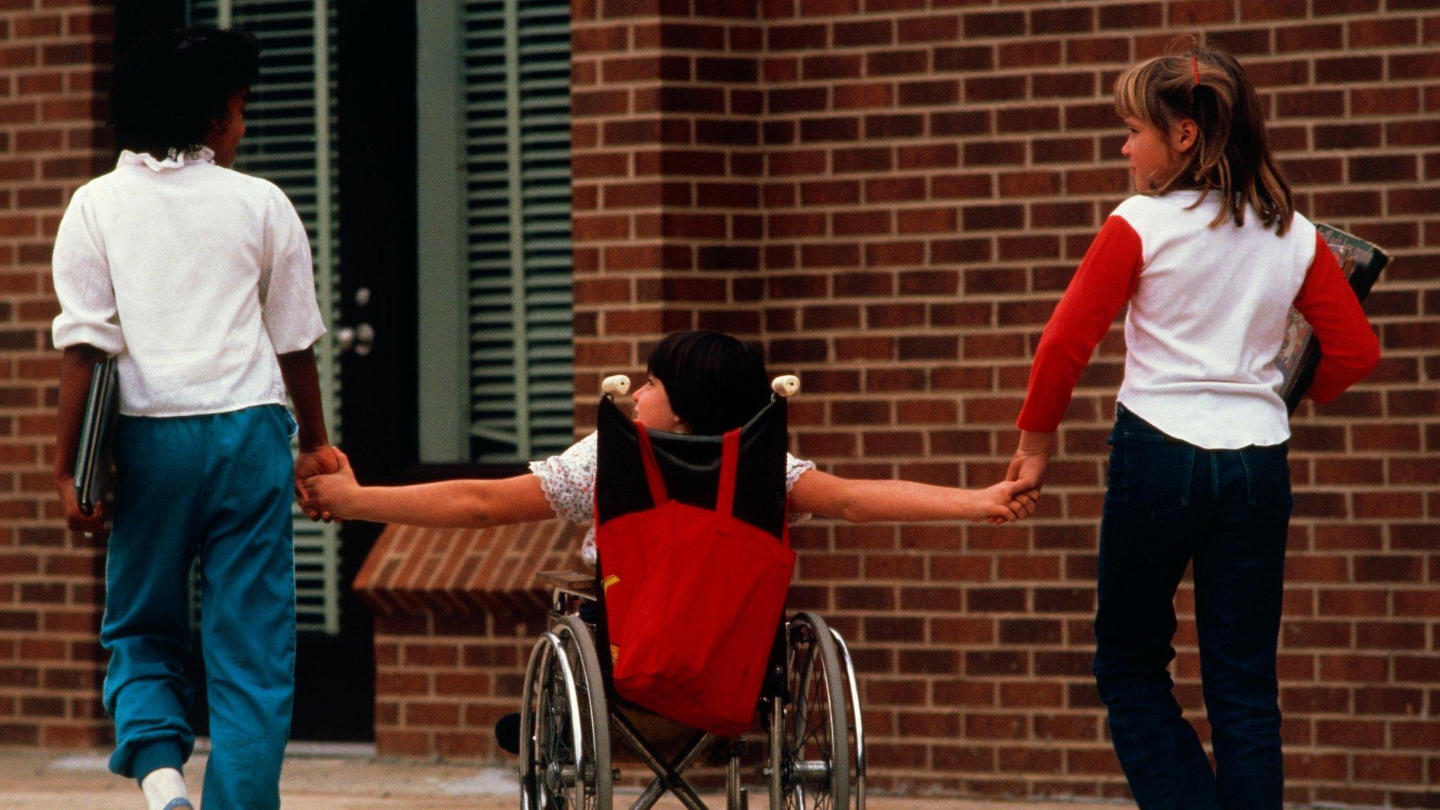 Child in wheelchair