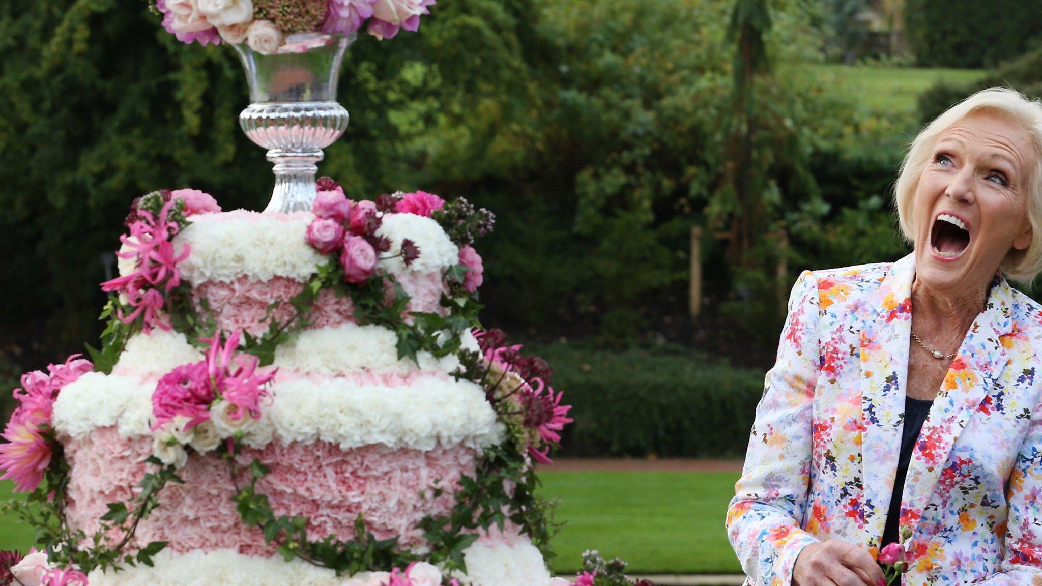 Mary Berry at Wisley Flower Show