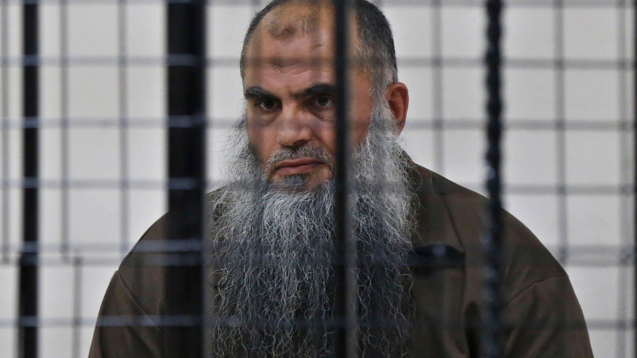 Abu Qatada in Amman court room on 26 June 2014