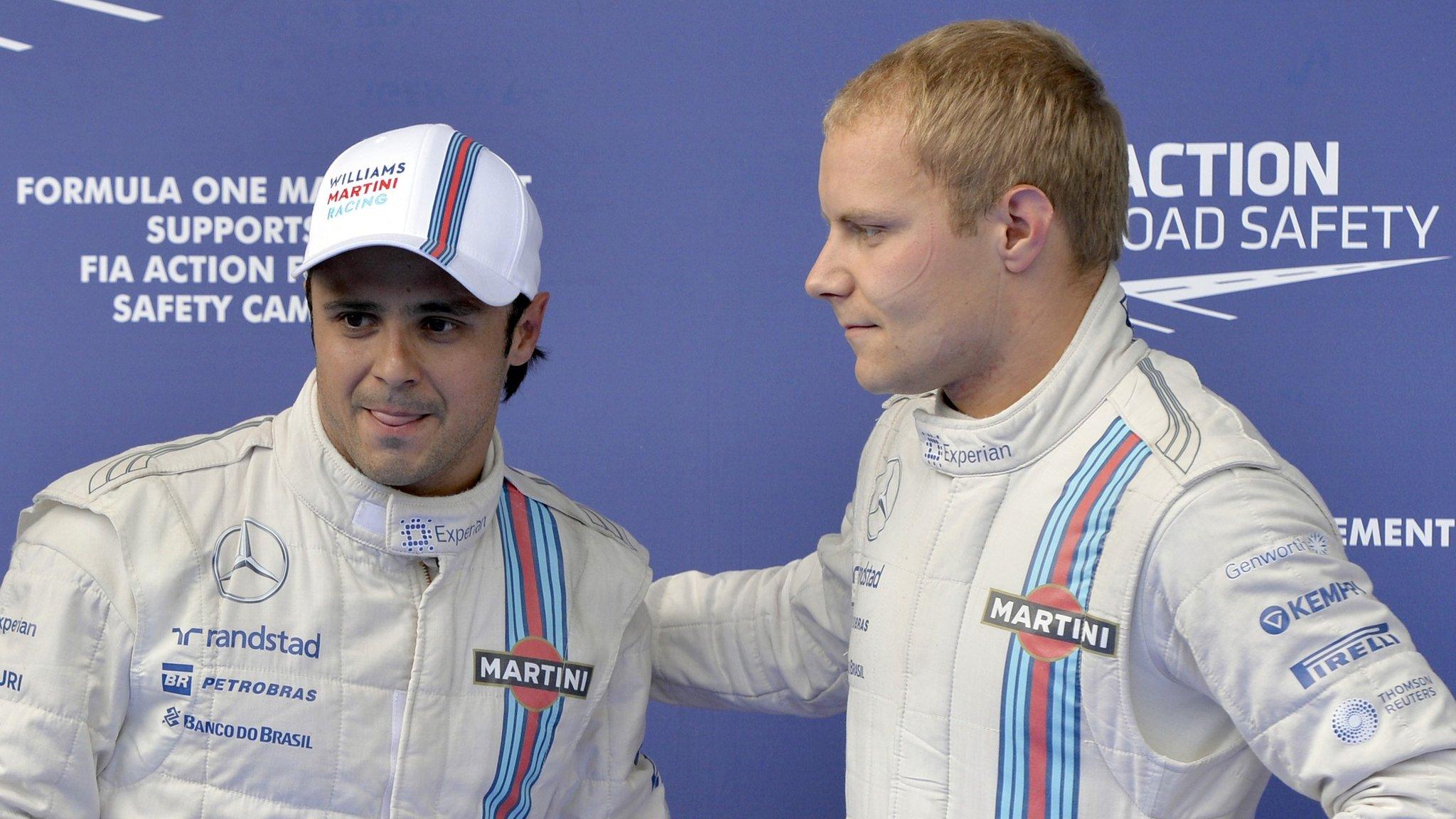 Felipe Massa and Valtteri Bottas