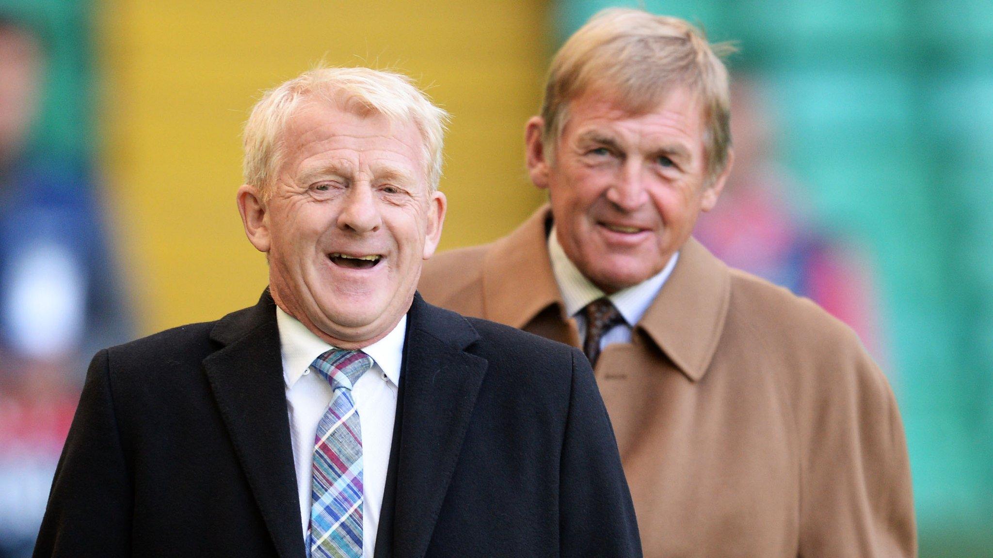 Gordon Strachan and Kenny Dalglish