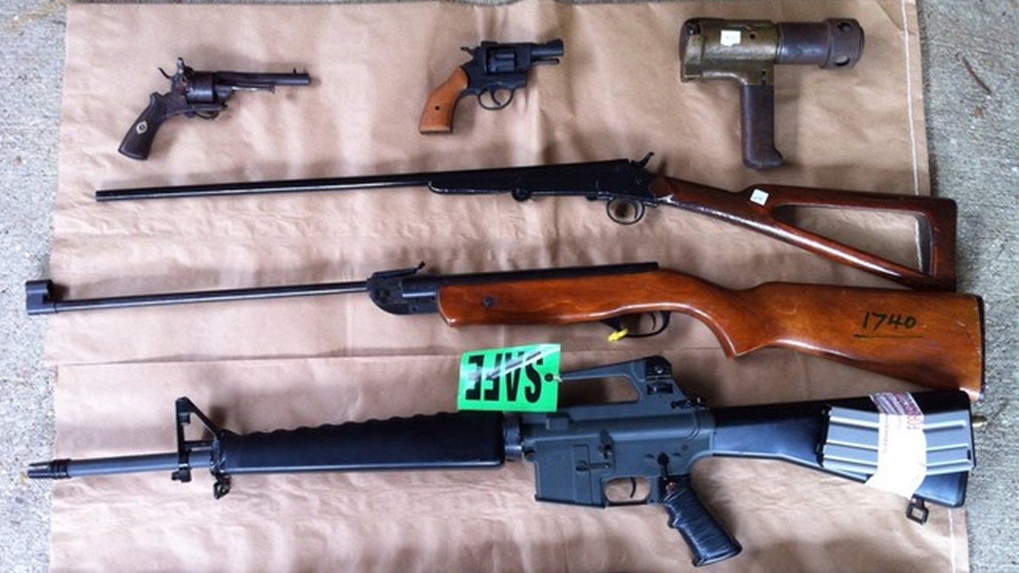 Some of the guns recovered in the amnesty