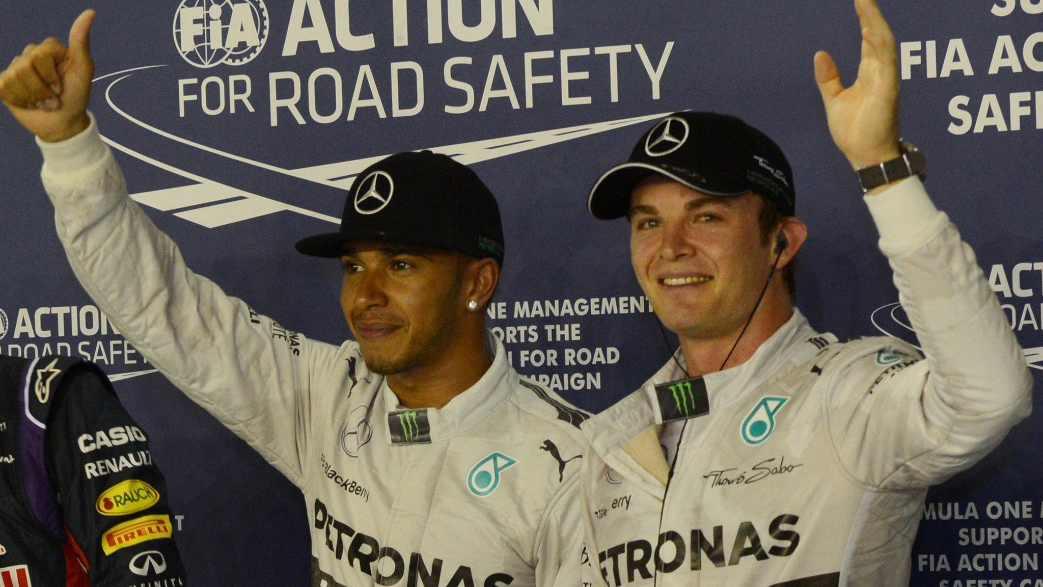 Lewis Hamilton and Nico Rosberg