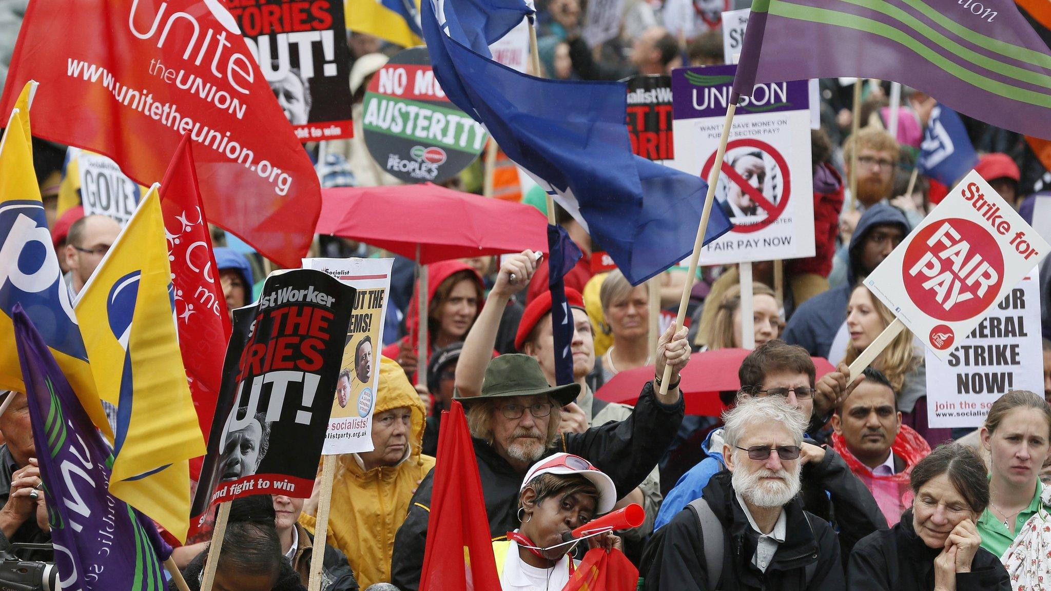 Protesters London 10 July 2014