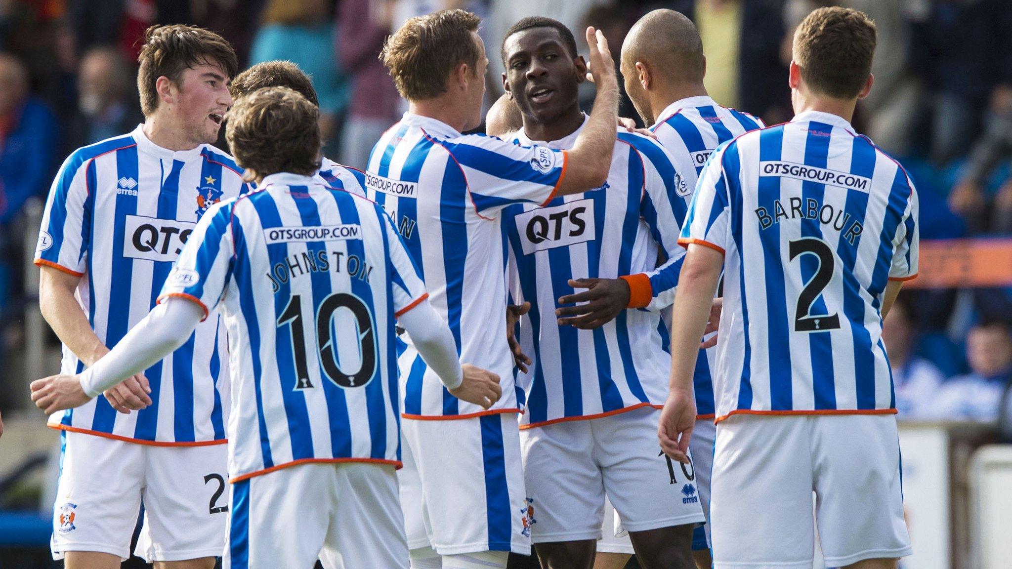 Kilmarnock players celebrating