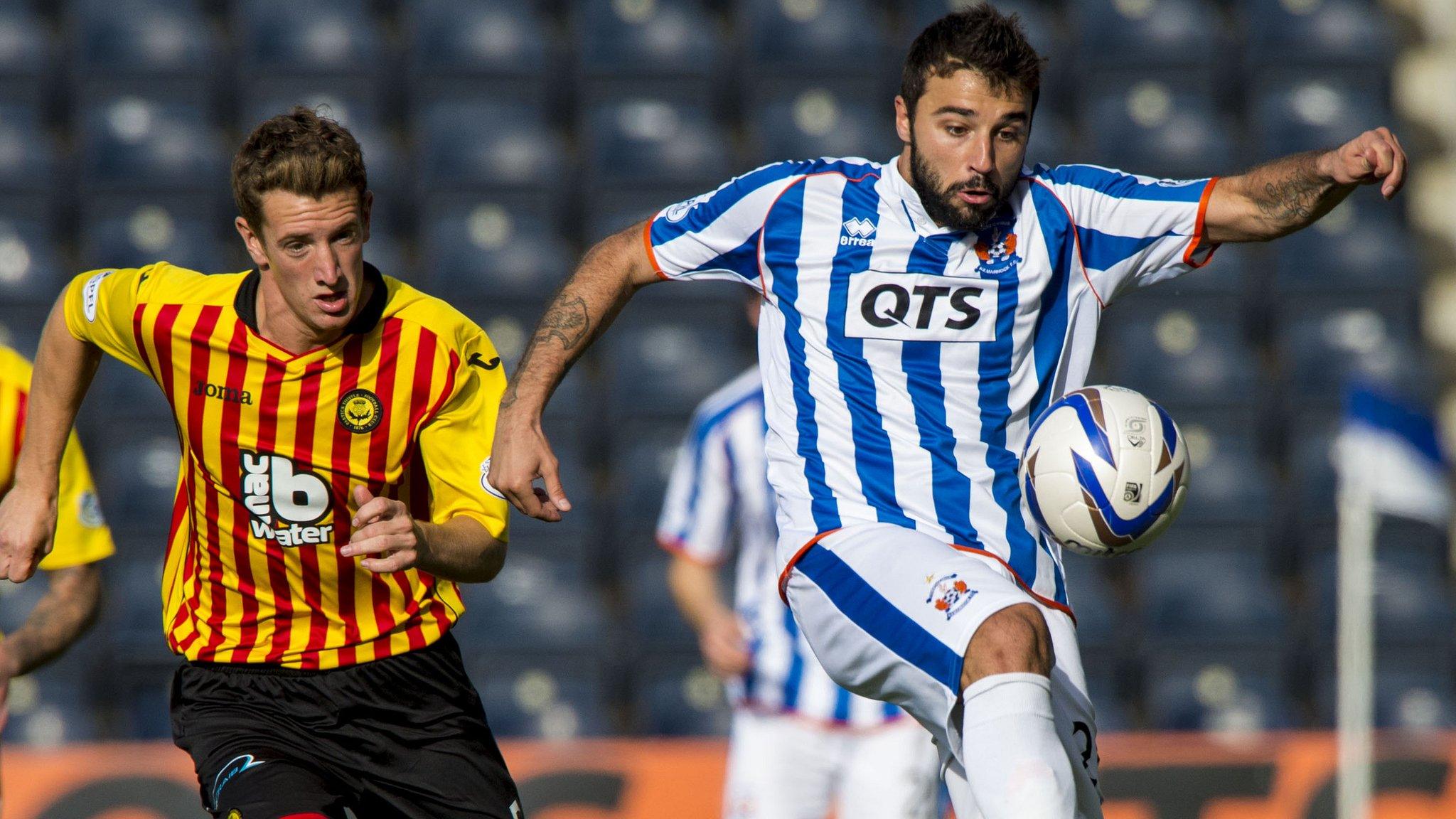 Alexei Eremenko in action for Kilmarnock against Partick Thistle