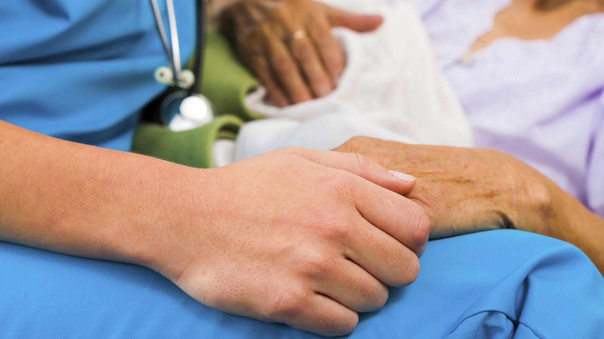 Nurse with patient