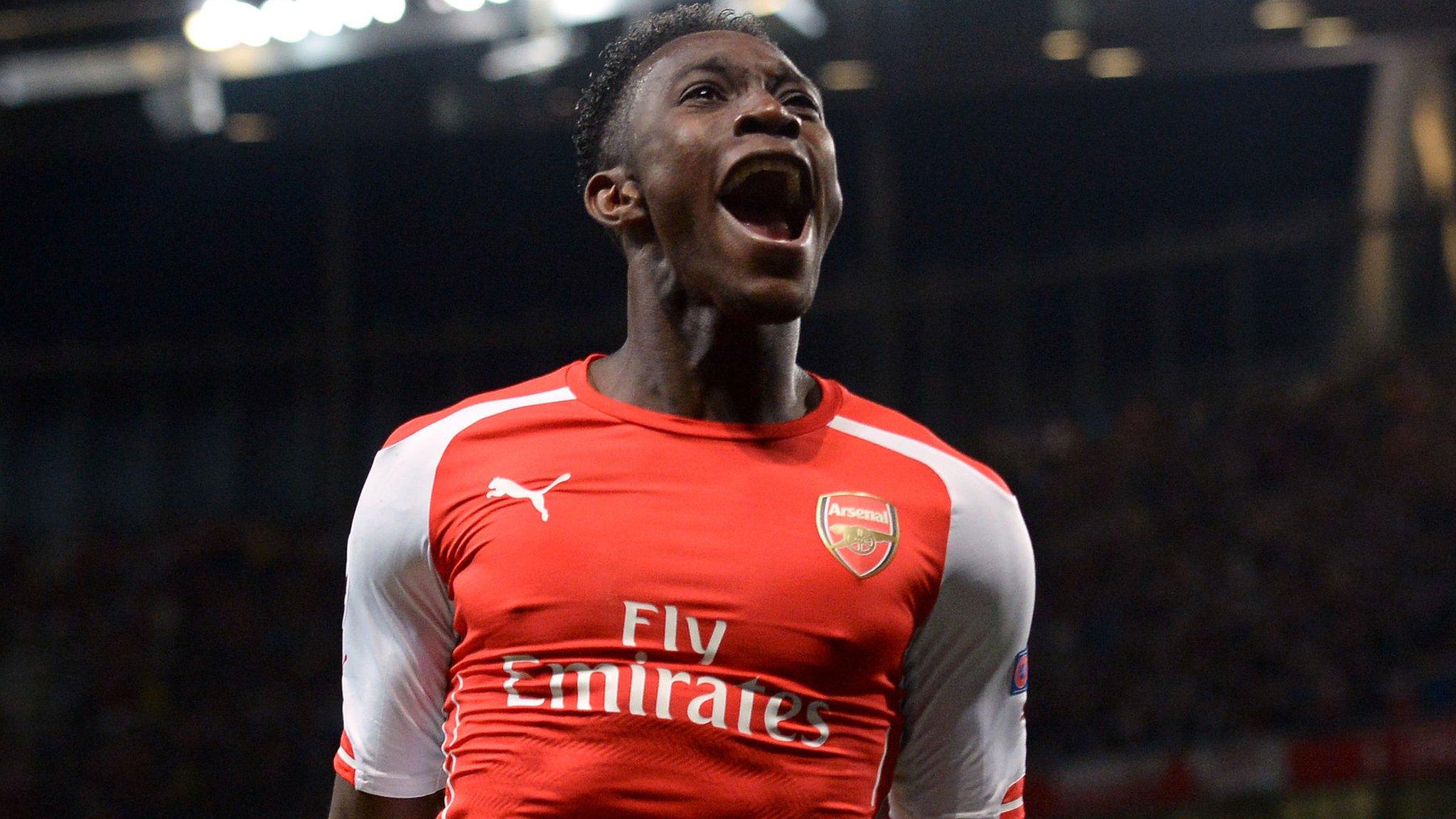 Danny Welbeck scored his first senior hat-trick against Galatasaray on Wednesday.