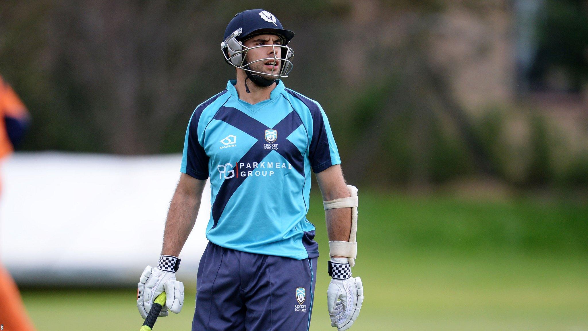 Kyle Coetzer top scored for Scotland