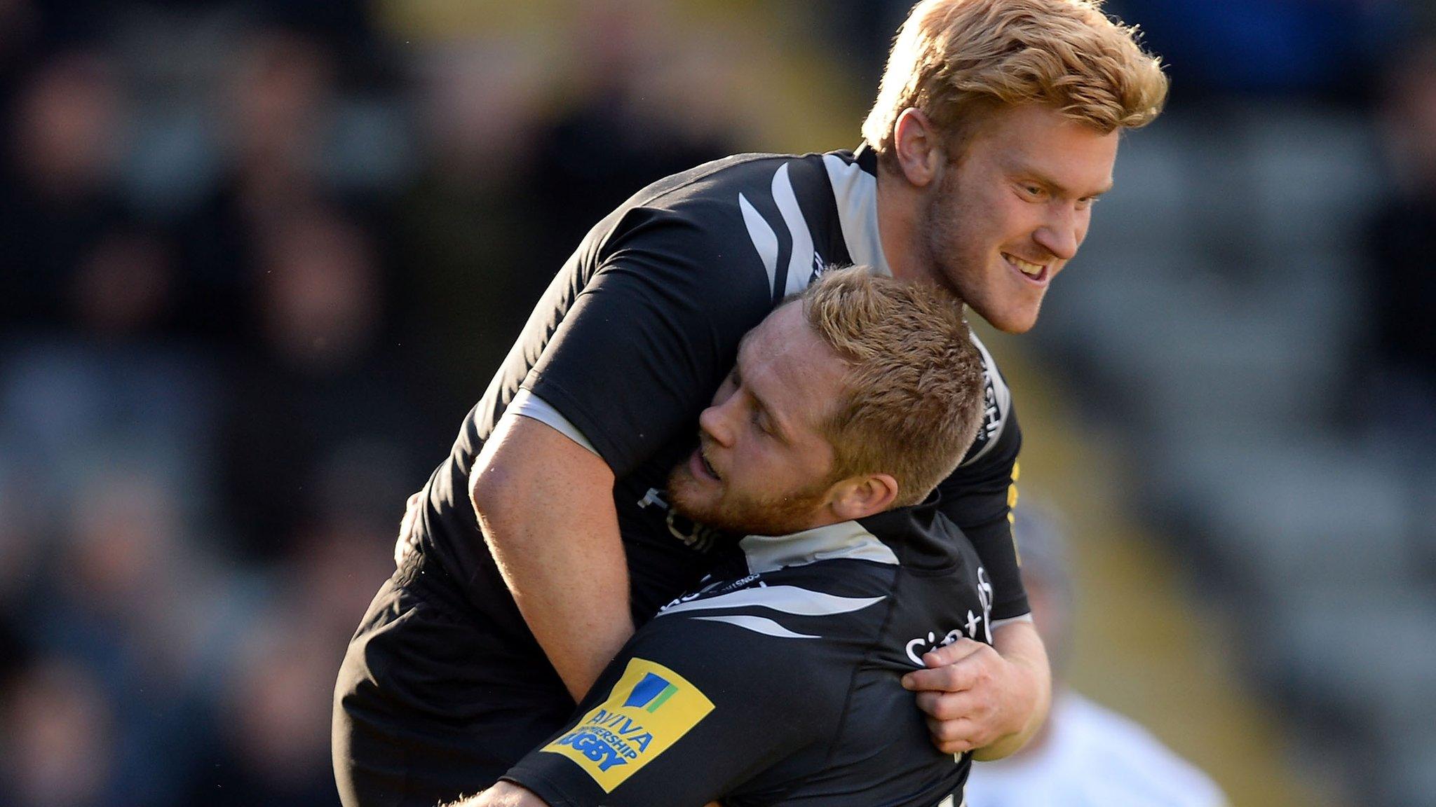 Newcastle celebrate beating Exeter