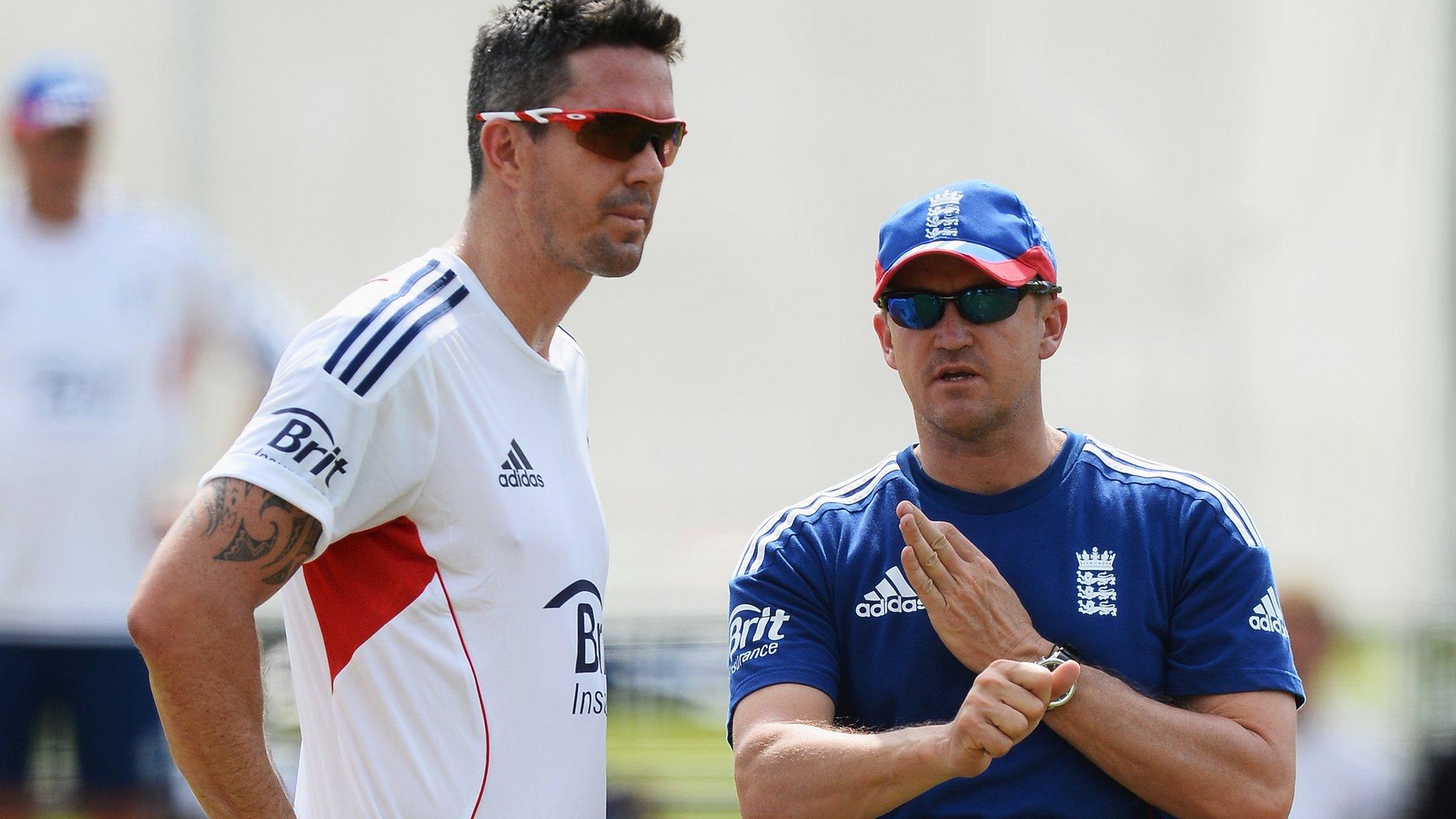 Kevin Pietersen and Andy Flower