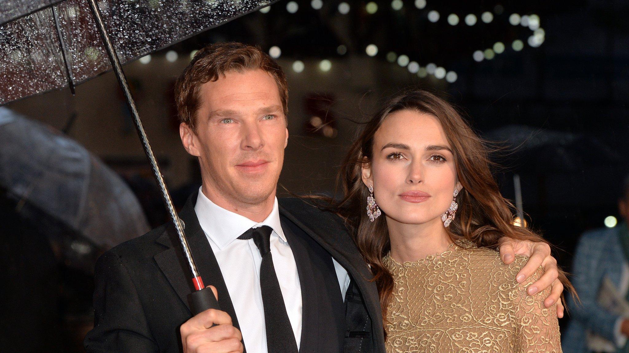 Benedict Cumberbatch and Keira Knightley attend the opening night gala screening of The Imitation Game