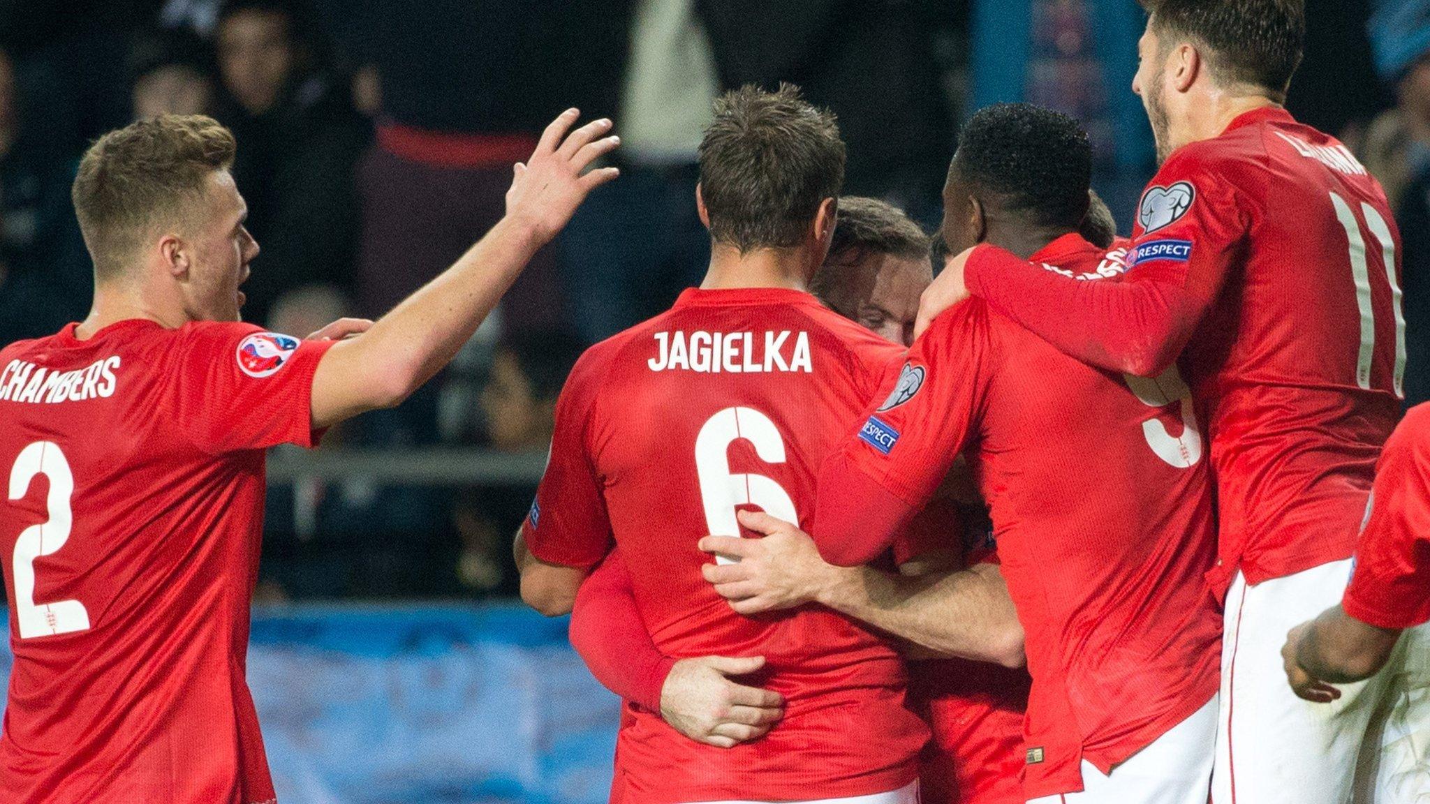 England celebrate