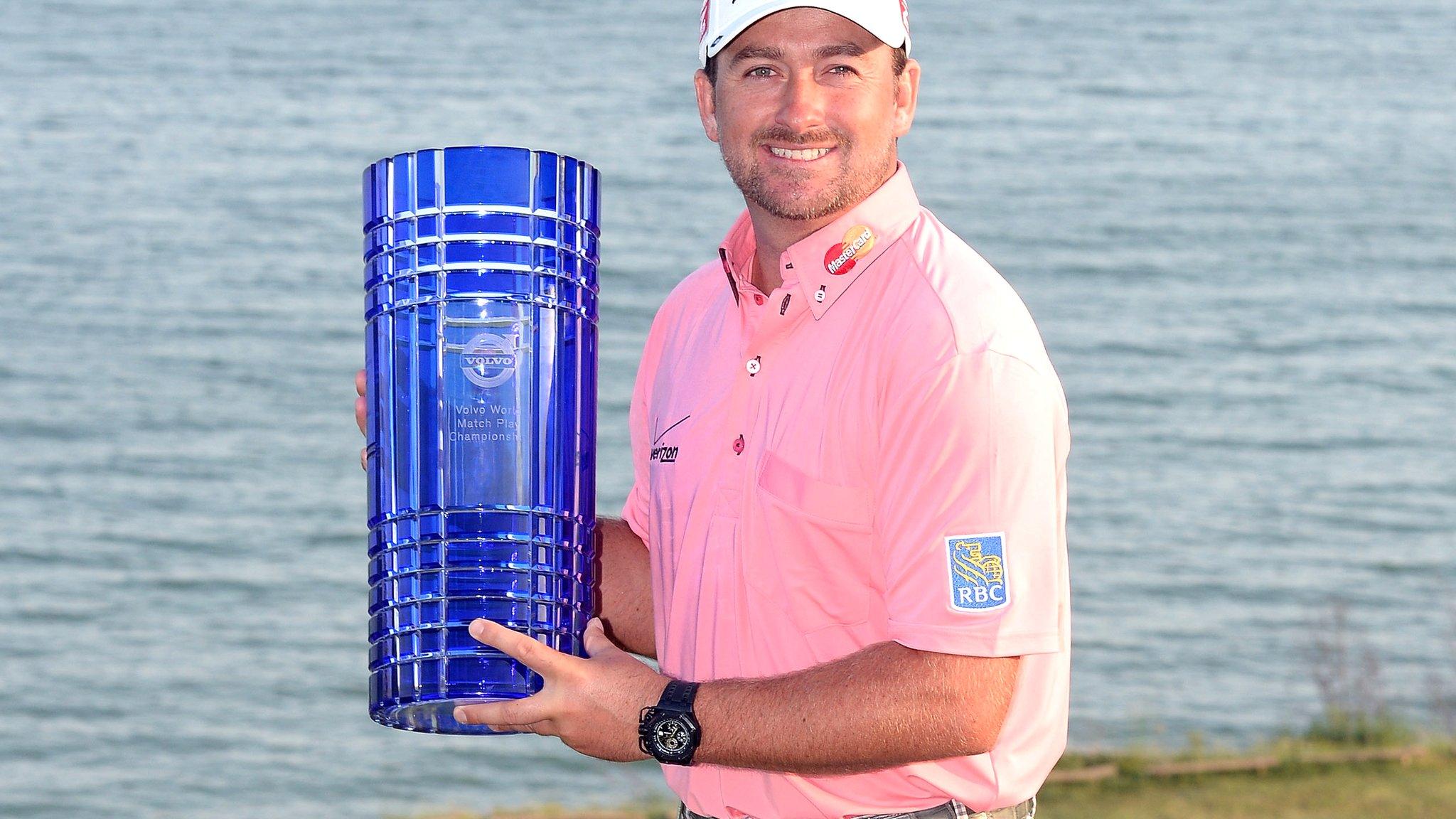 Graeme McDowell with the World Match Play trophy