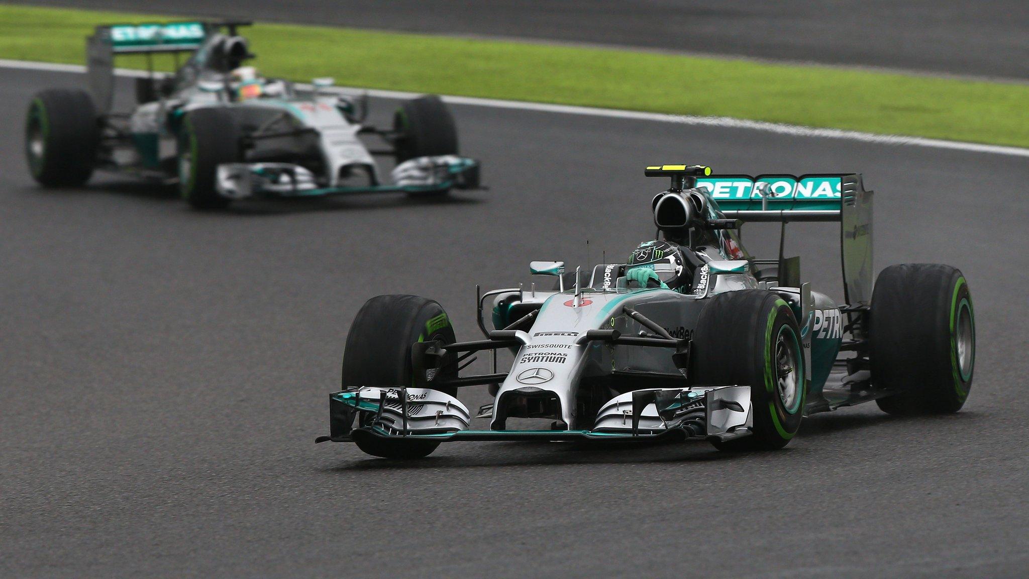 Lewis Hamilton and Nico Rosberg