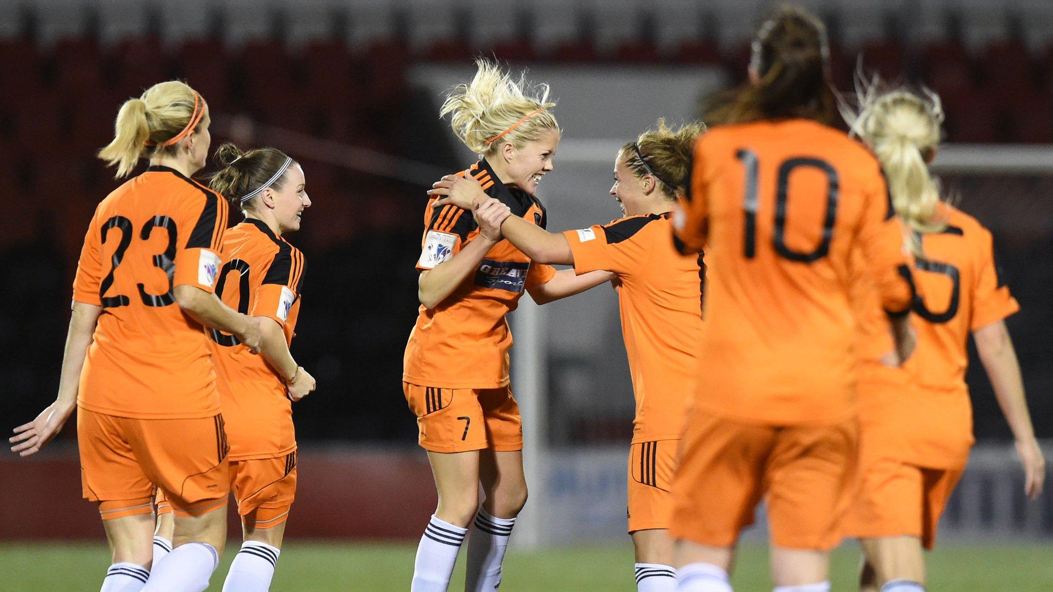 Glasgow City players celebrating