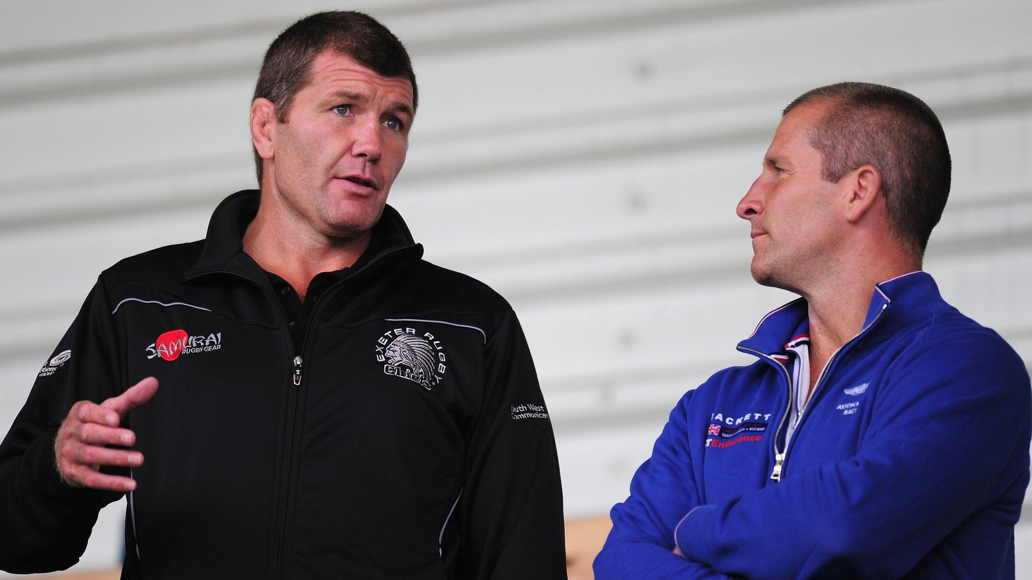 Rob Baxter and England boss Stuart Lancaster