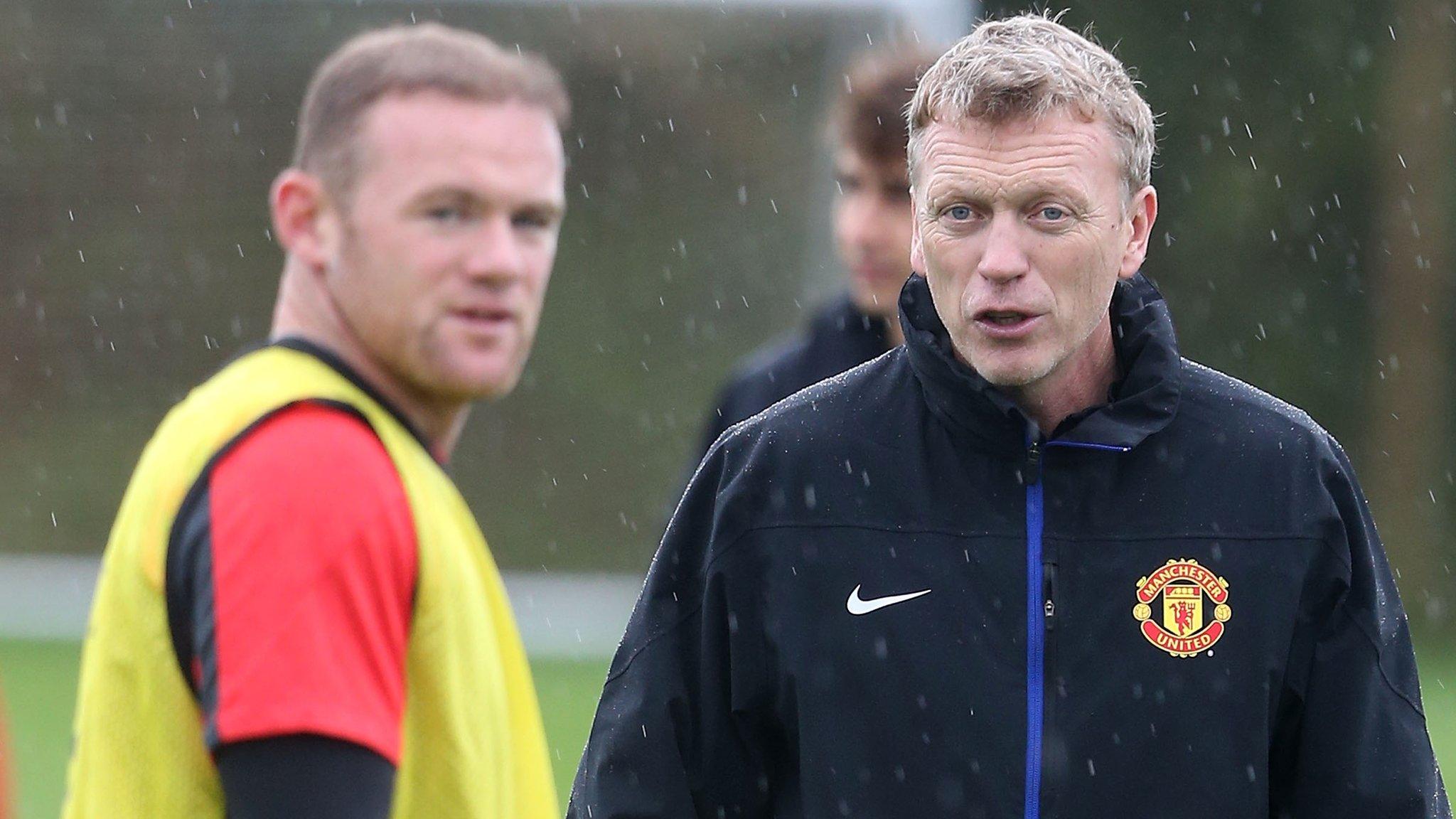 Wayne Rooney and David Moyes
