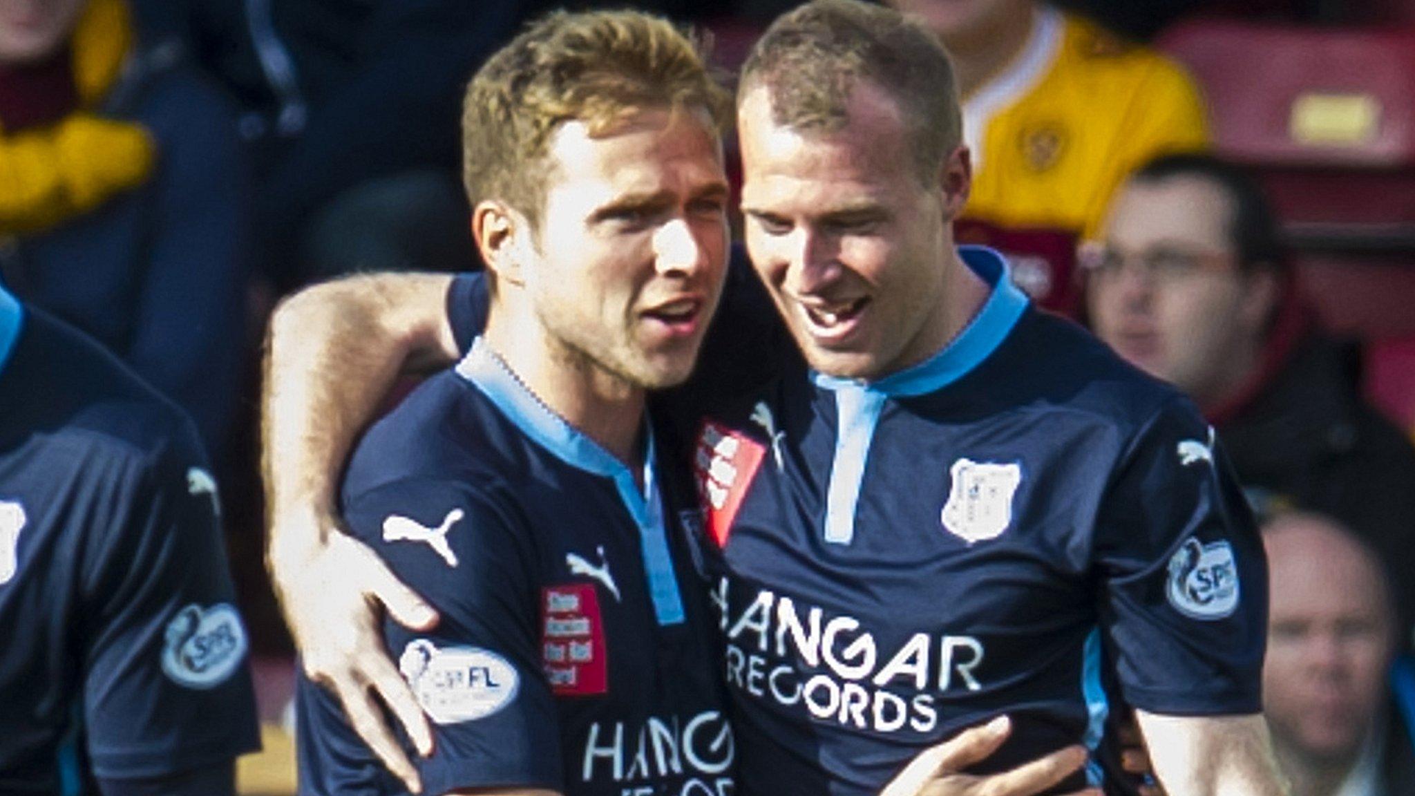 Dundee strikers Greg Stewart (left) and David Clarkson