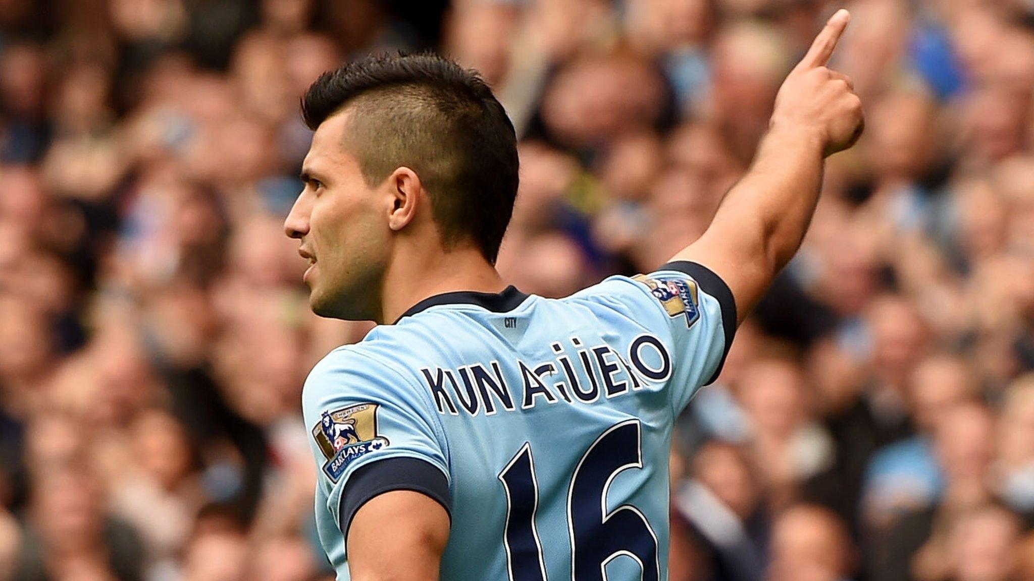 Manchester City striker Sergio Aguero