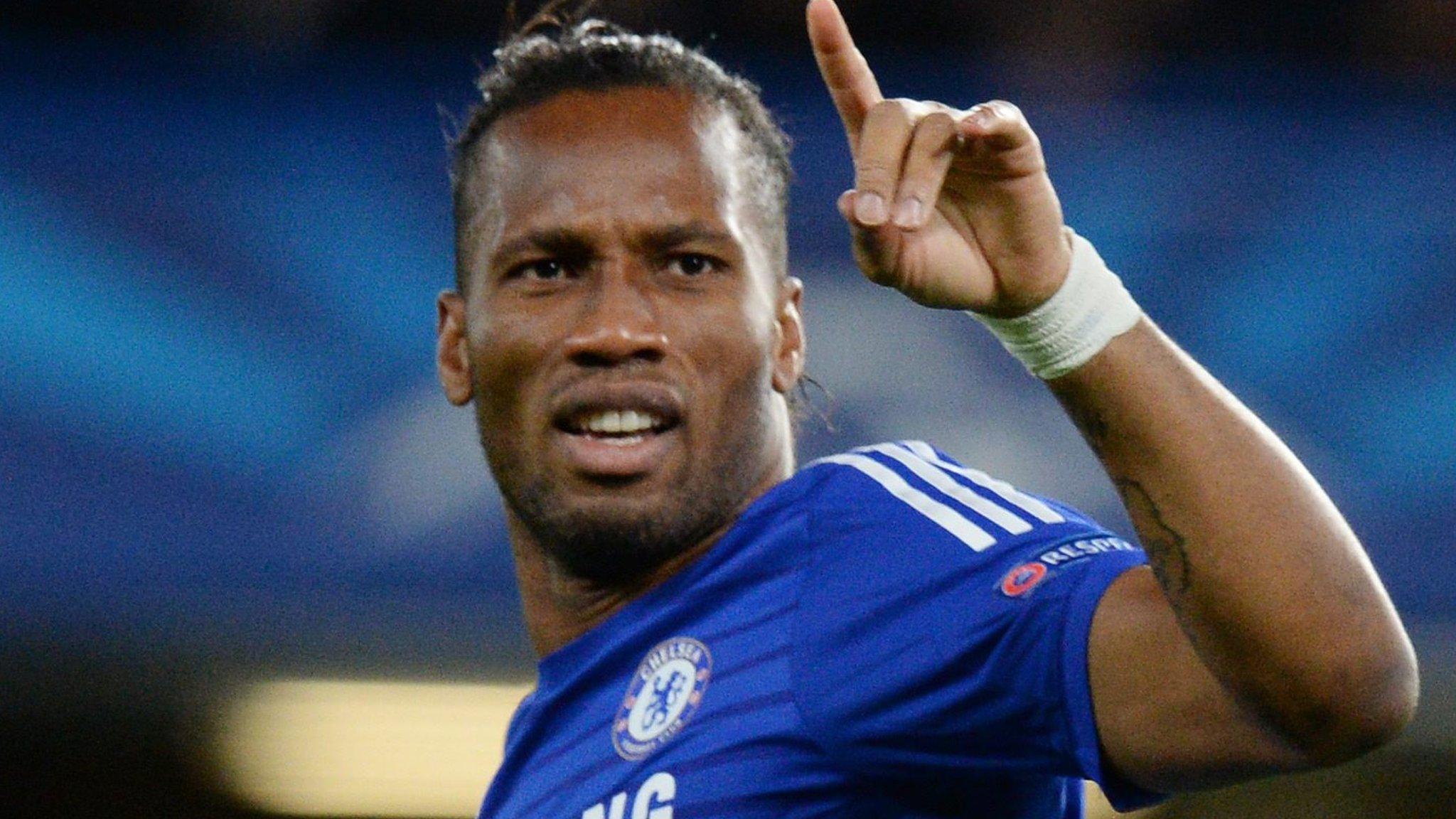 Didier Drogba in Chelsea action