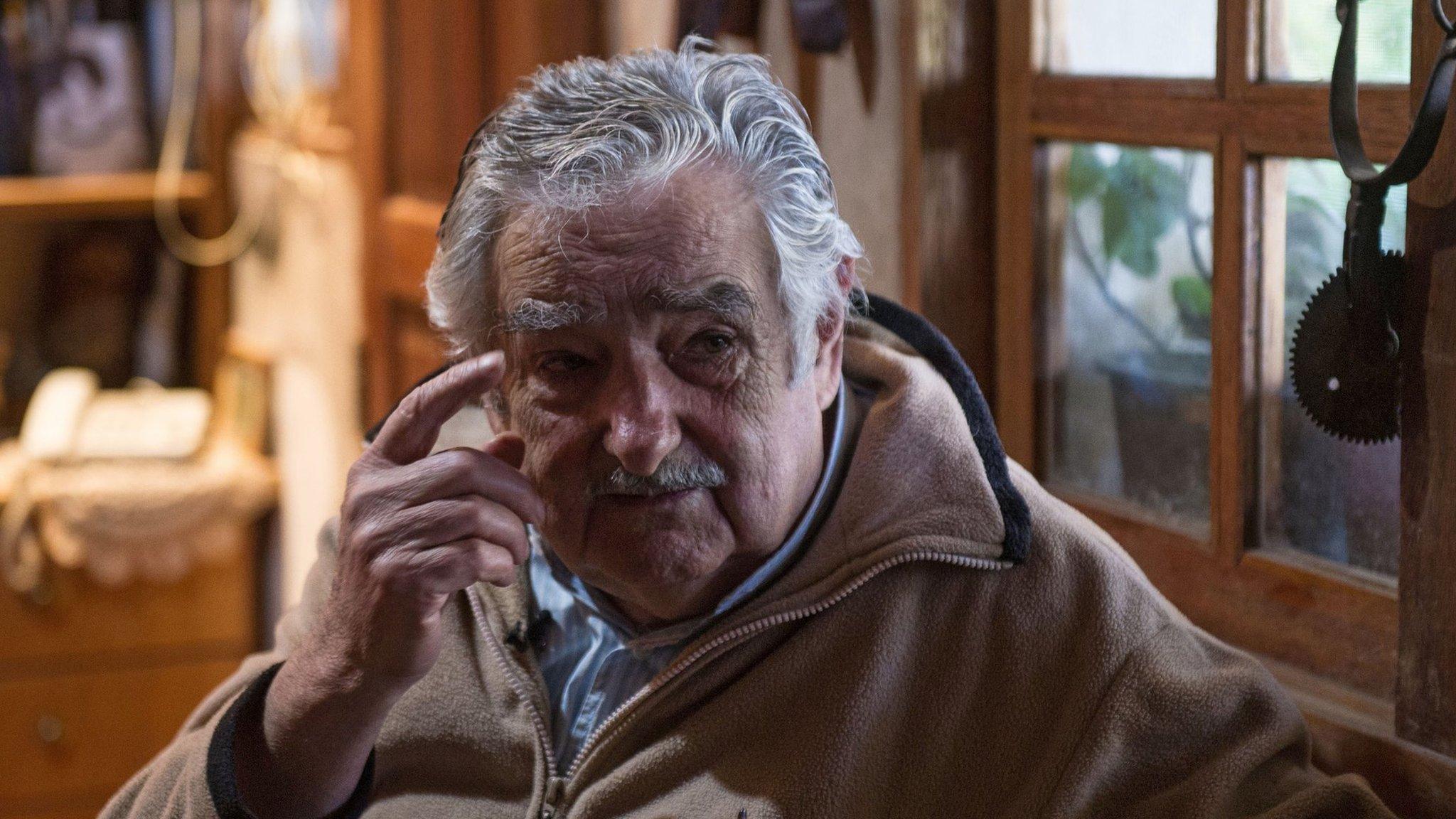 Jose Mujica in his home on 9 July, 2014.