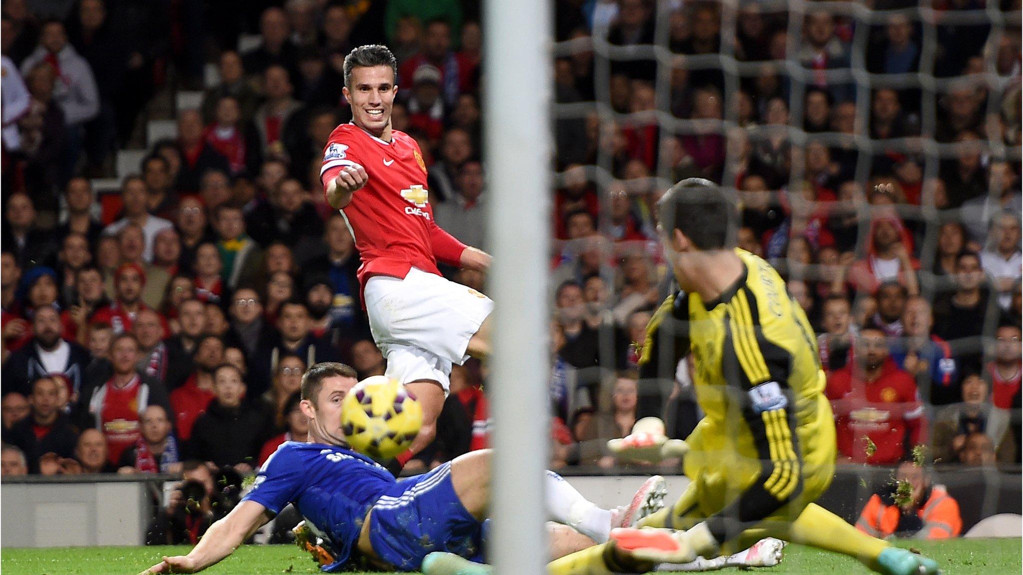 Robin van Persie celebrates