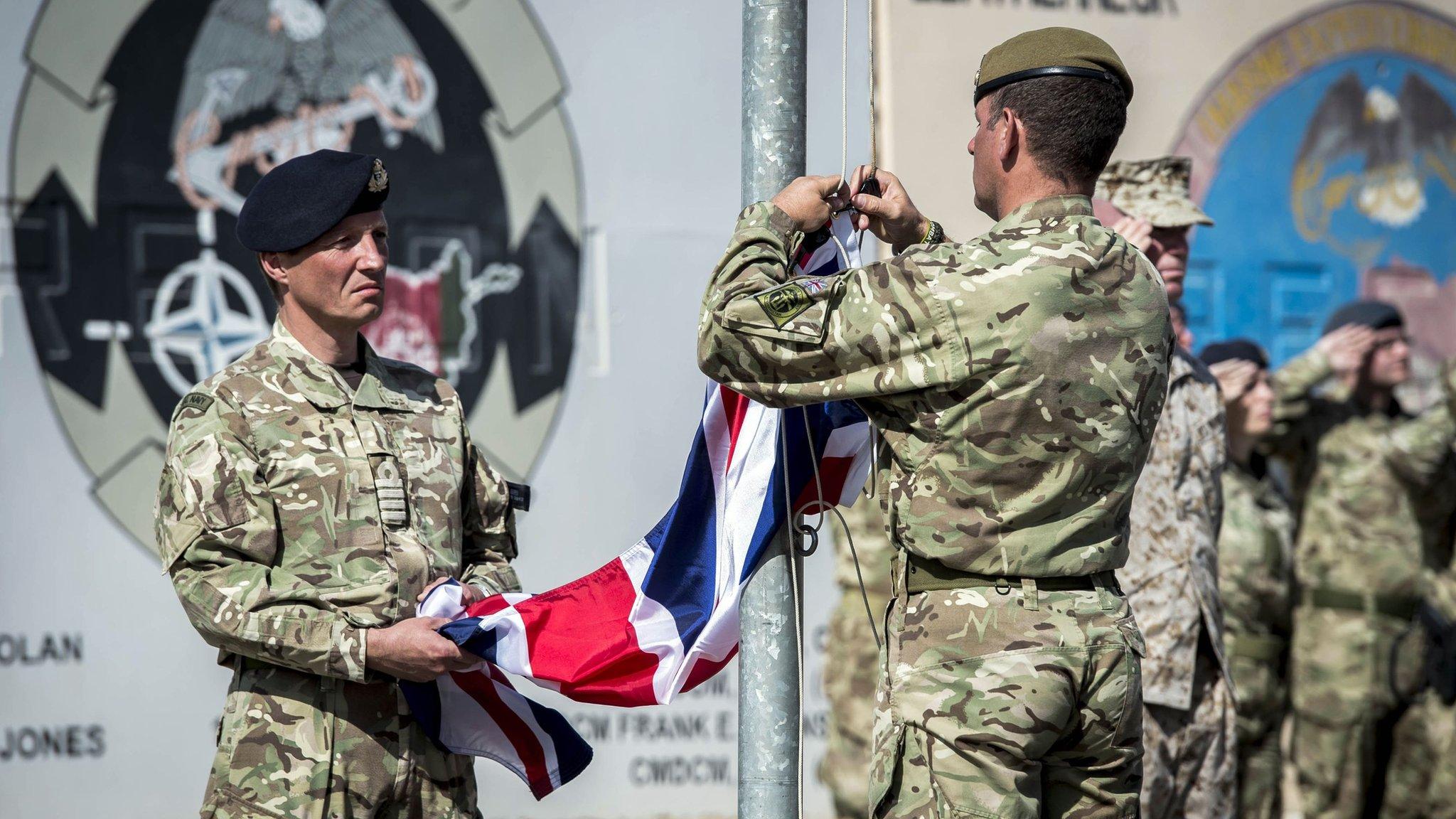 Handover ceremony at Camp Bastion on 26 October 2014