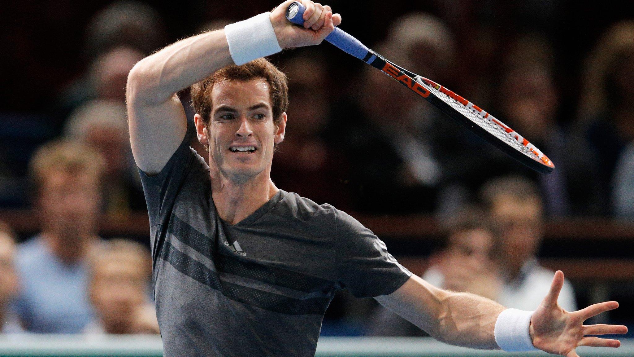 Andy Murray at the Paris Masters