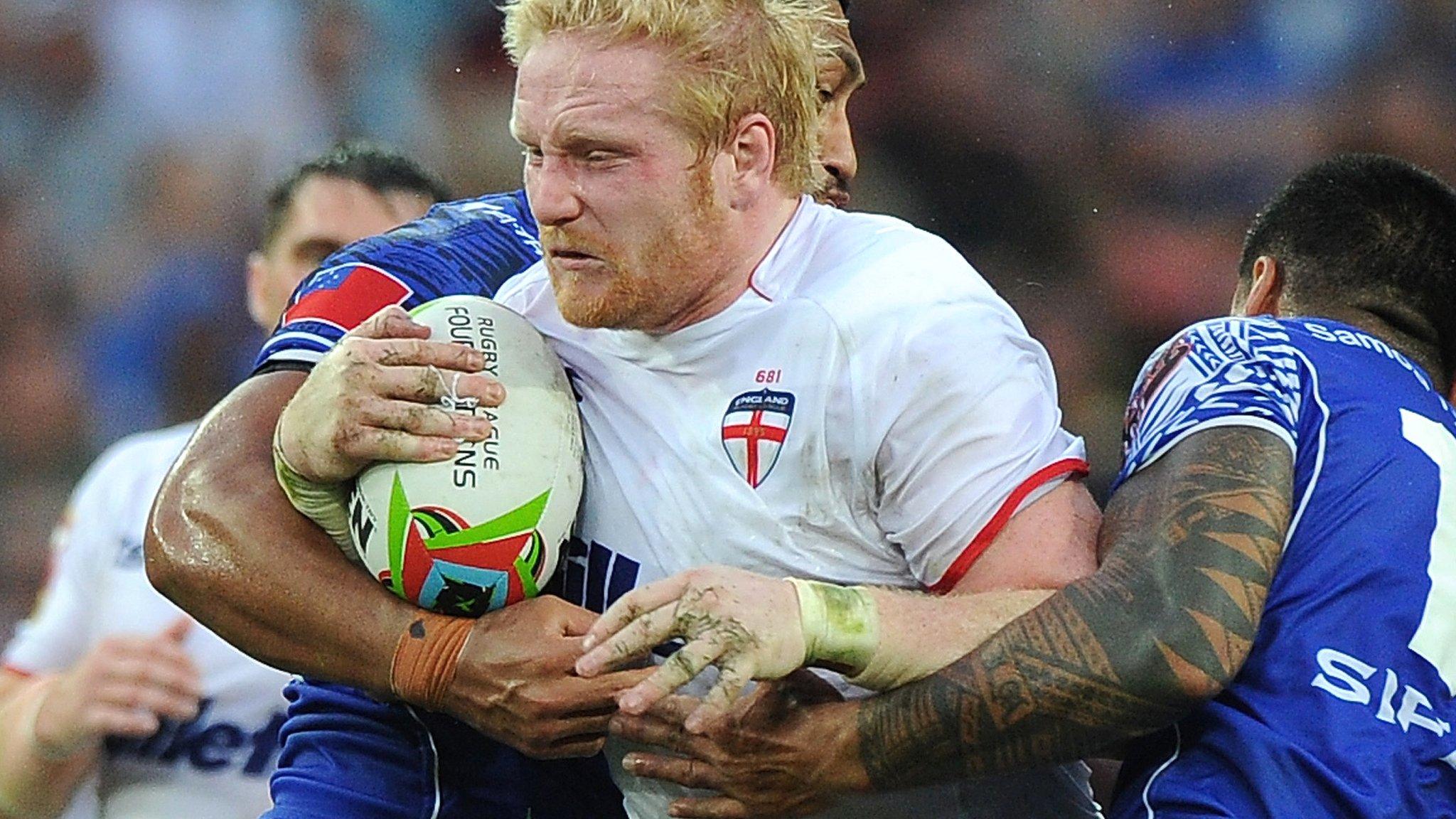 James Graham in action for England against Samoa