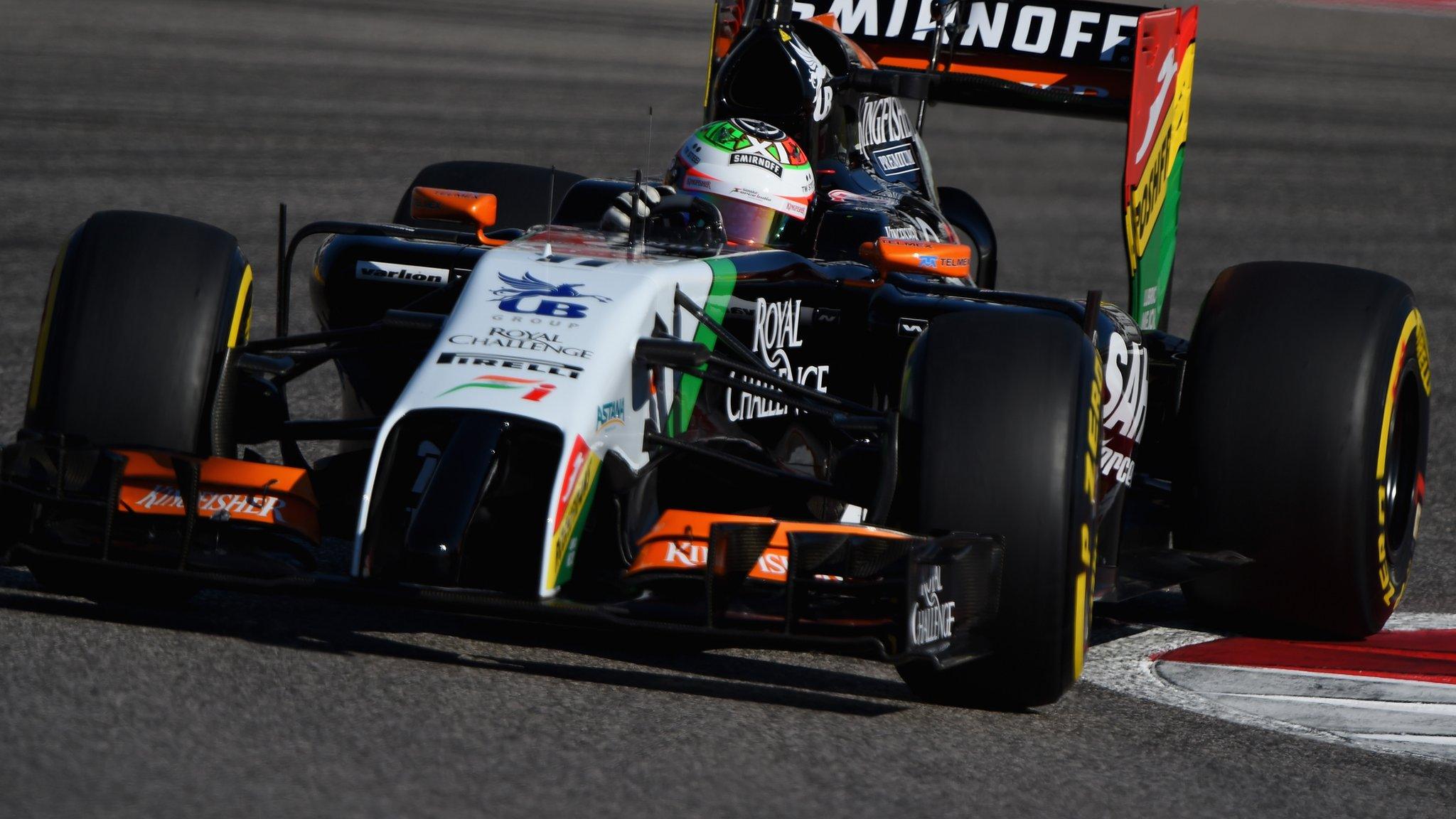 Force India's Sergio Perez