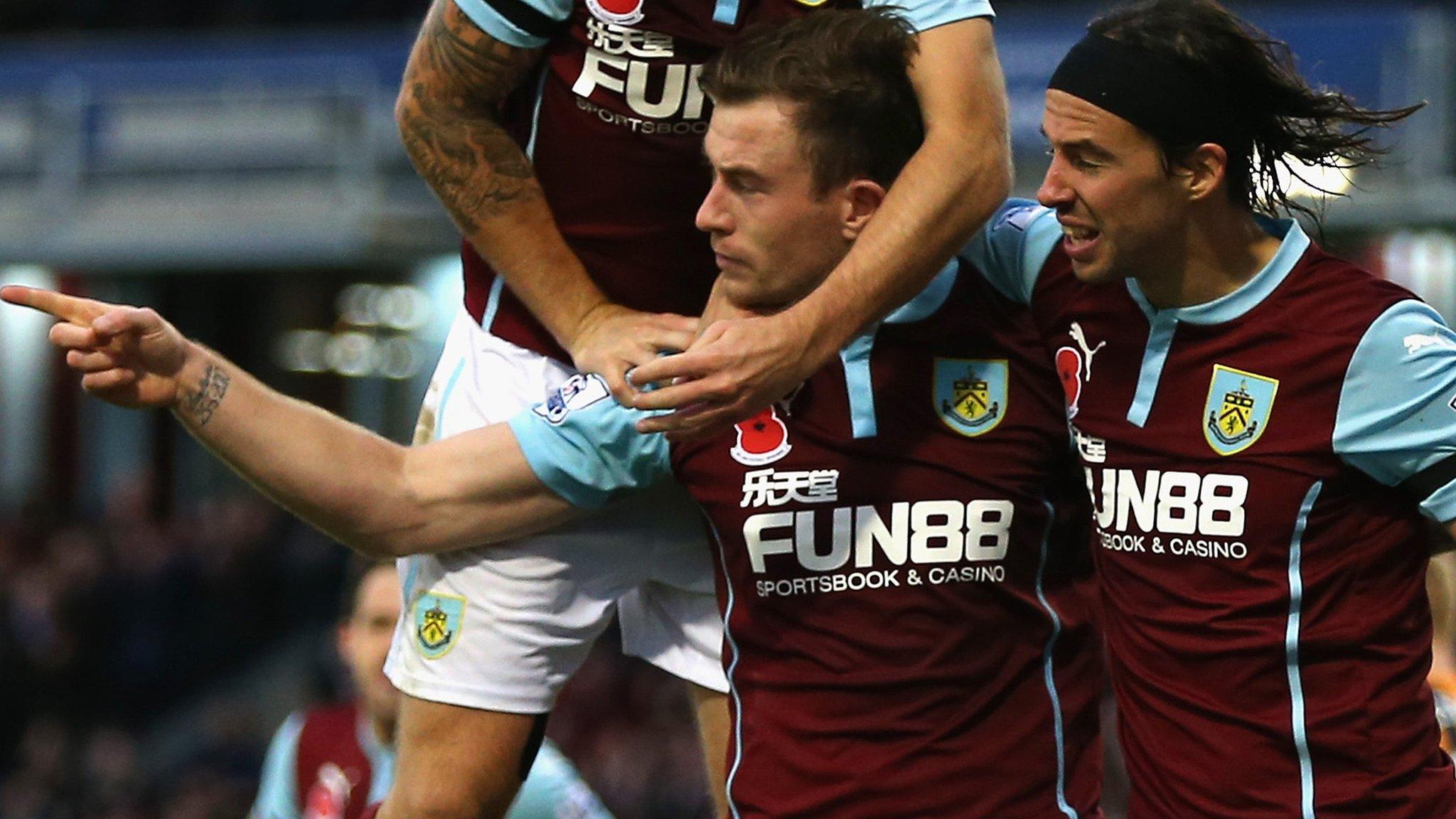 Burnley striker Ashley Barnes