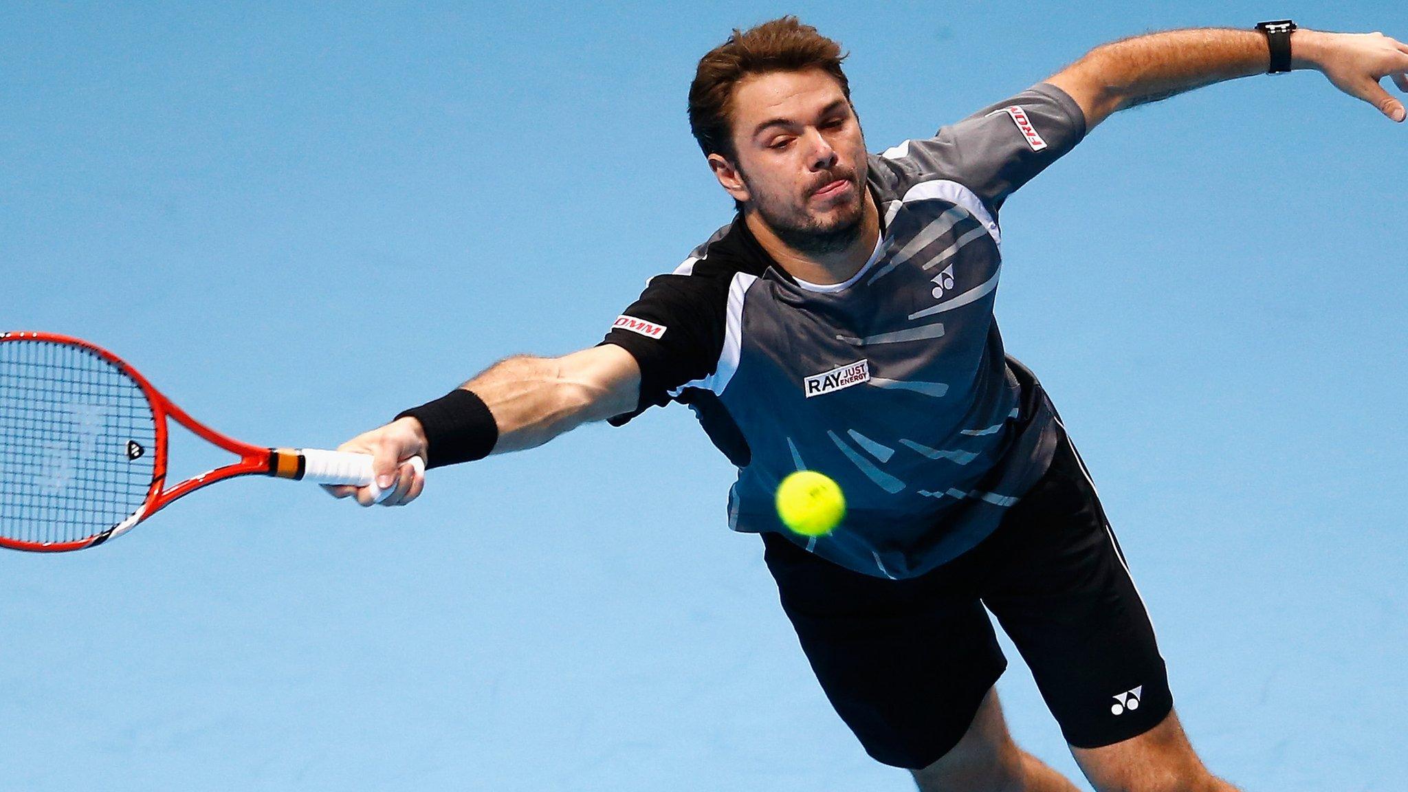 Stanislas Wawrinka in action