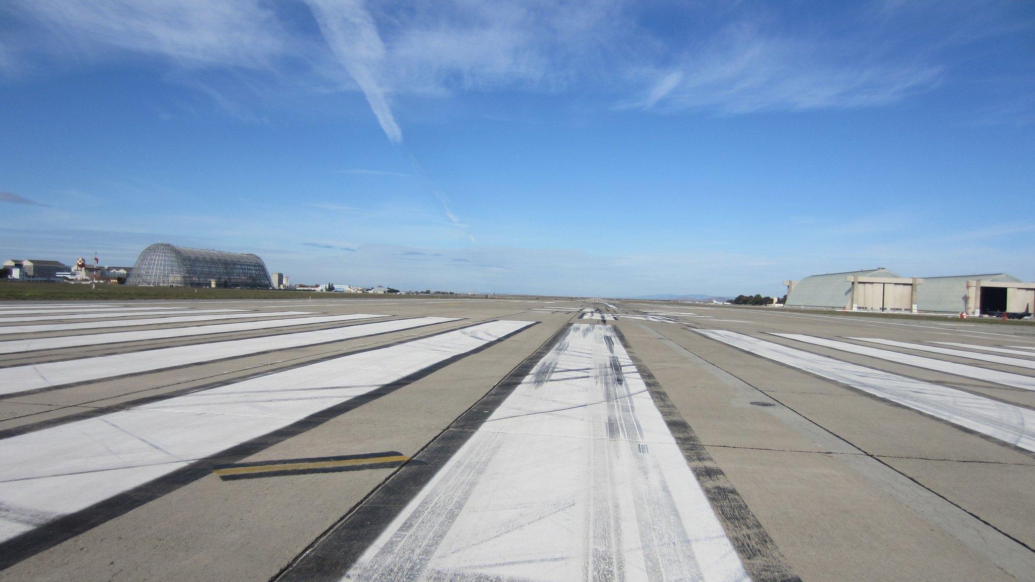 Moffett Federal Airfield aircraft runway