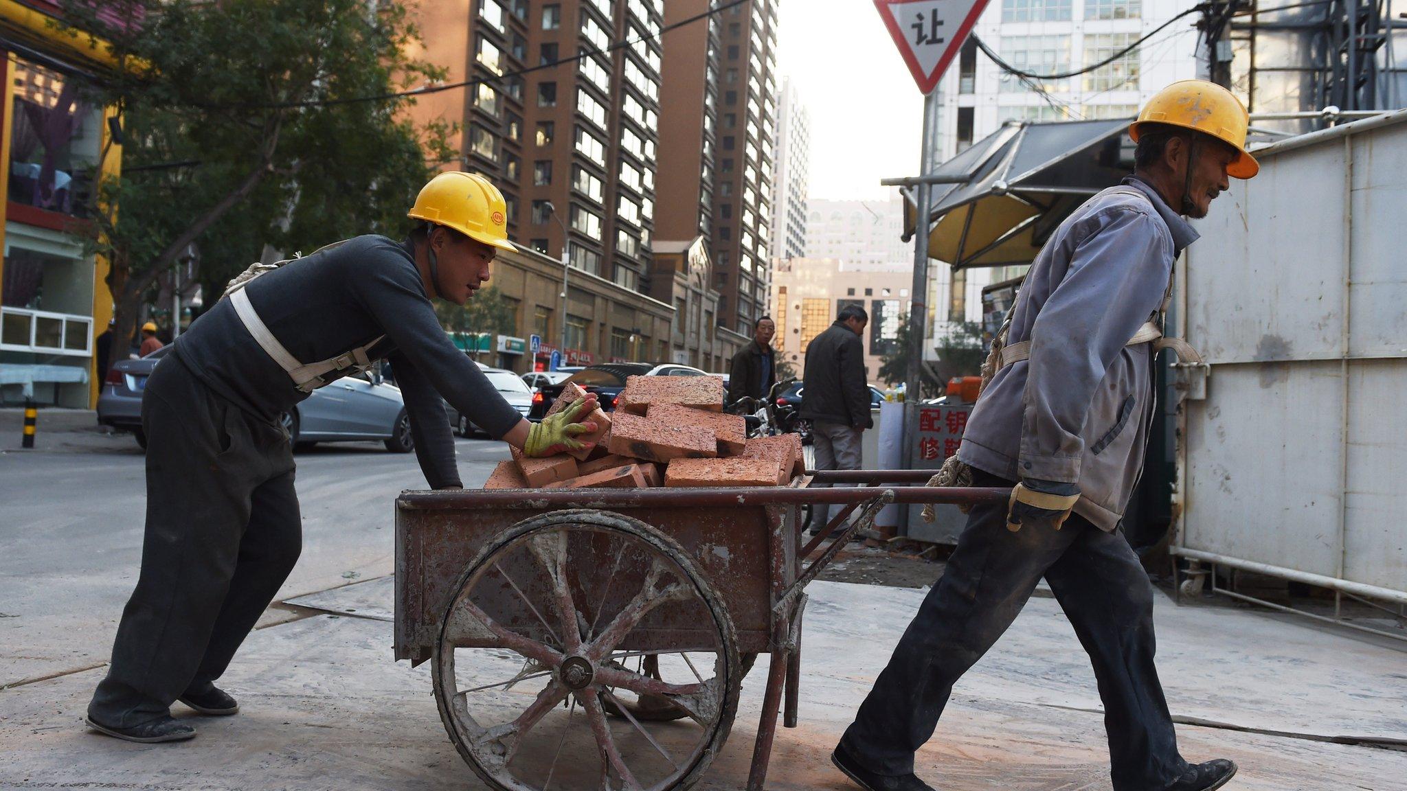 Chinese construction workers