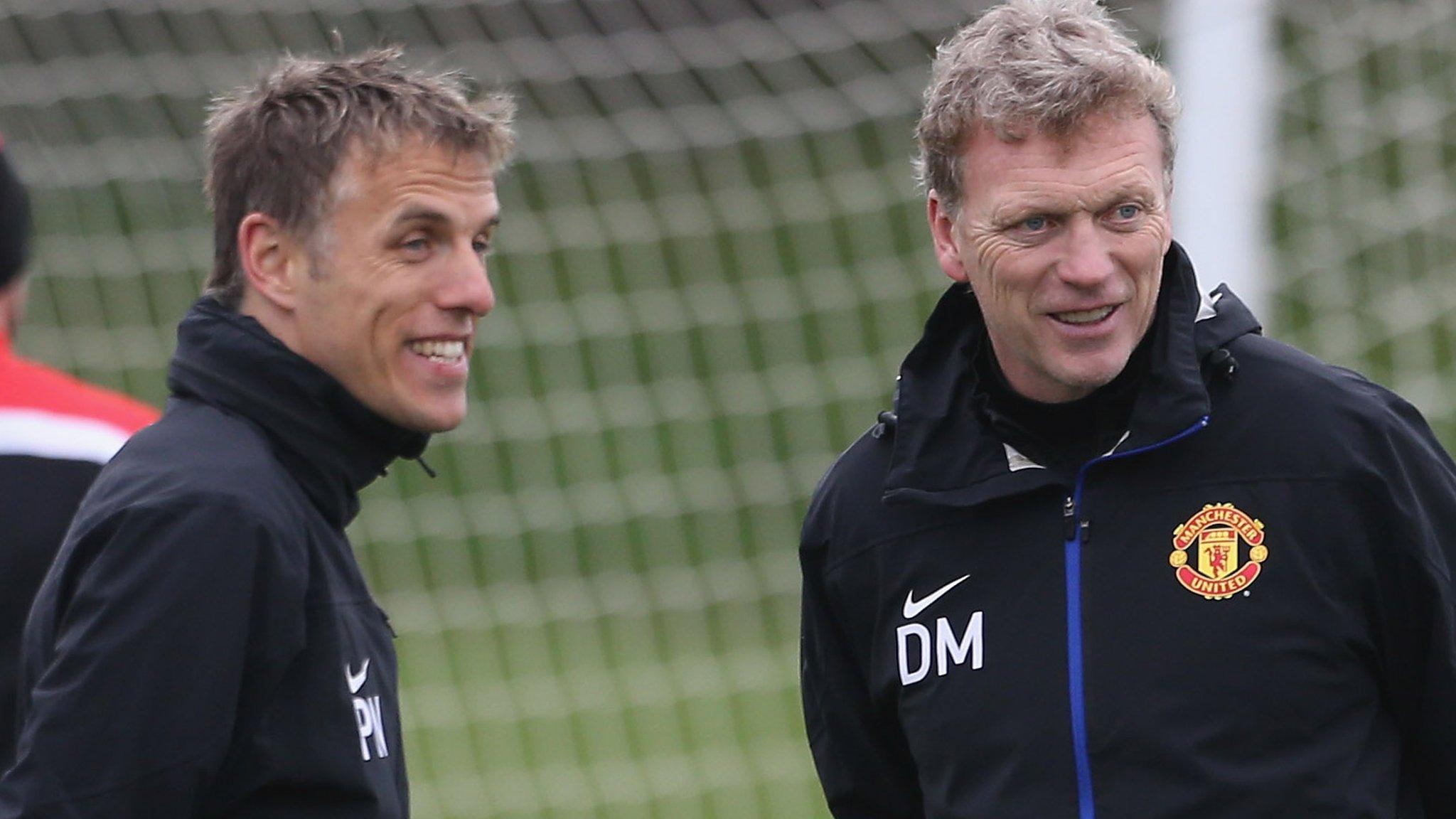 Phil Neville and David Moyes