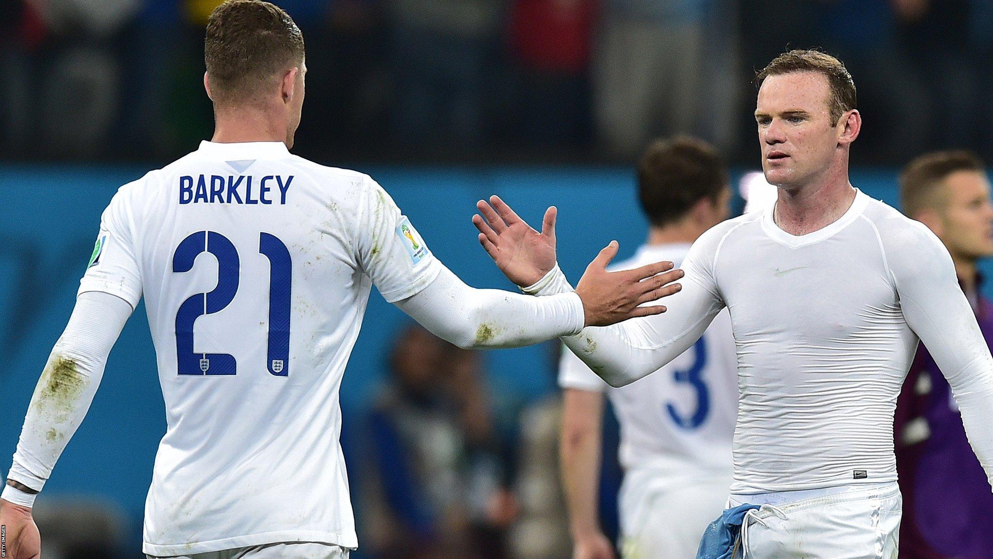 Ross Barkley and Wayne Rooney