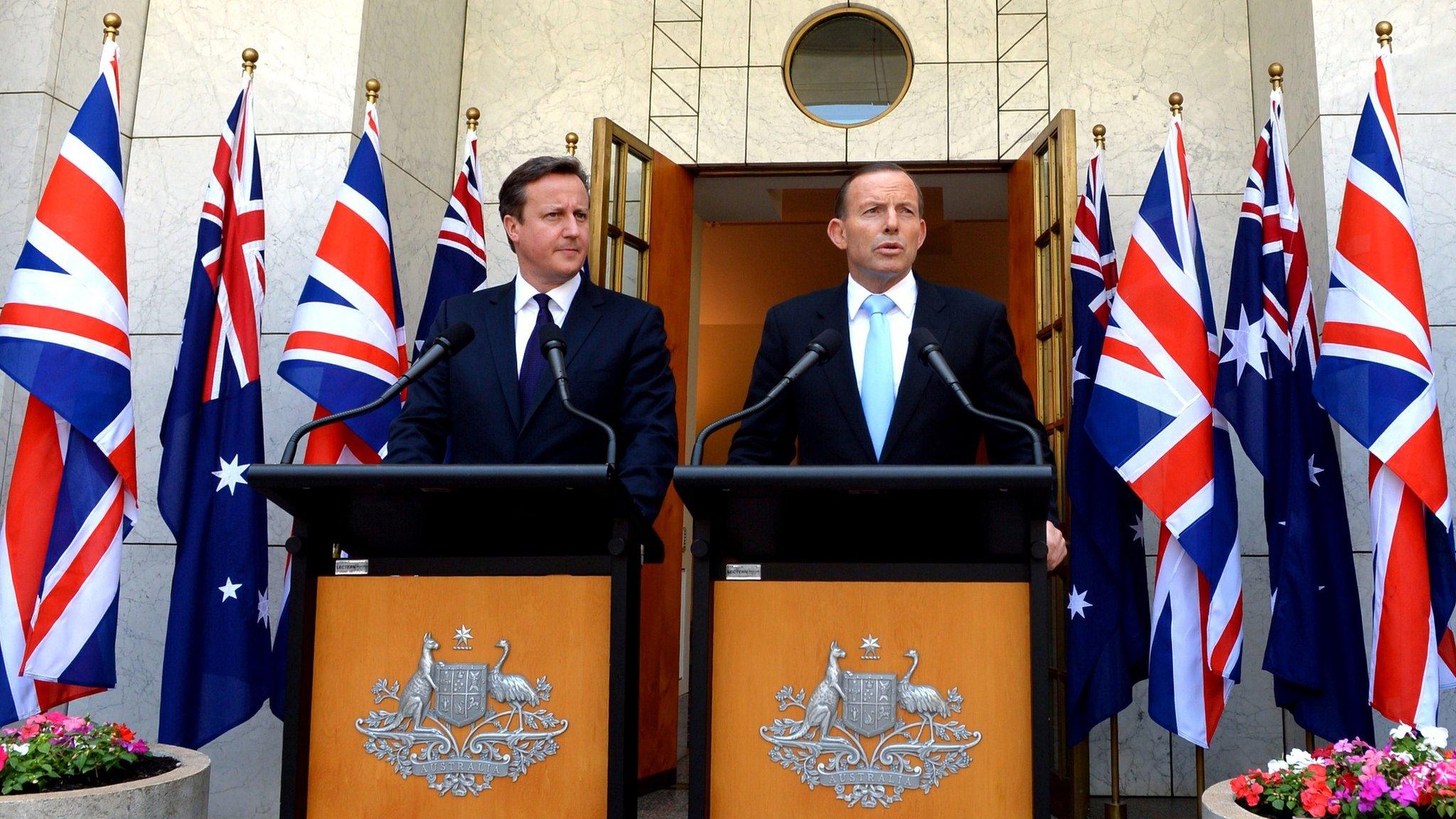 David Cameron and Tony Abbott