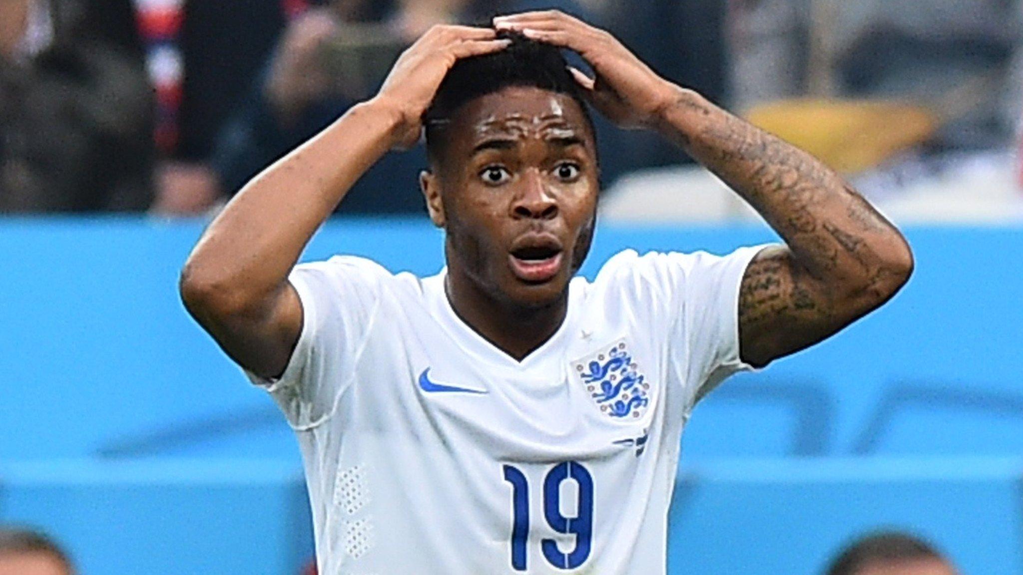 England forward Raheem Sterling