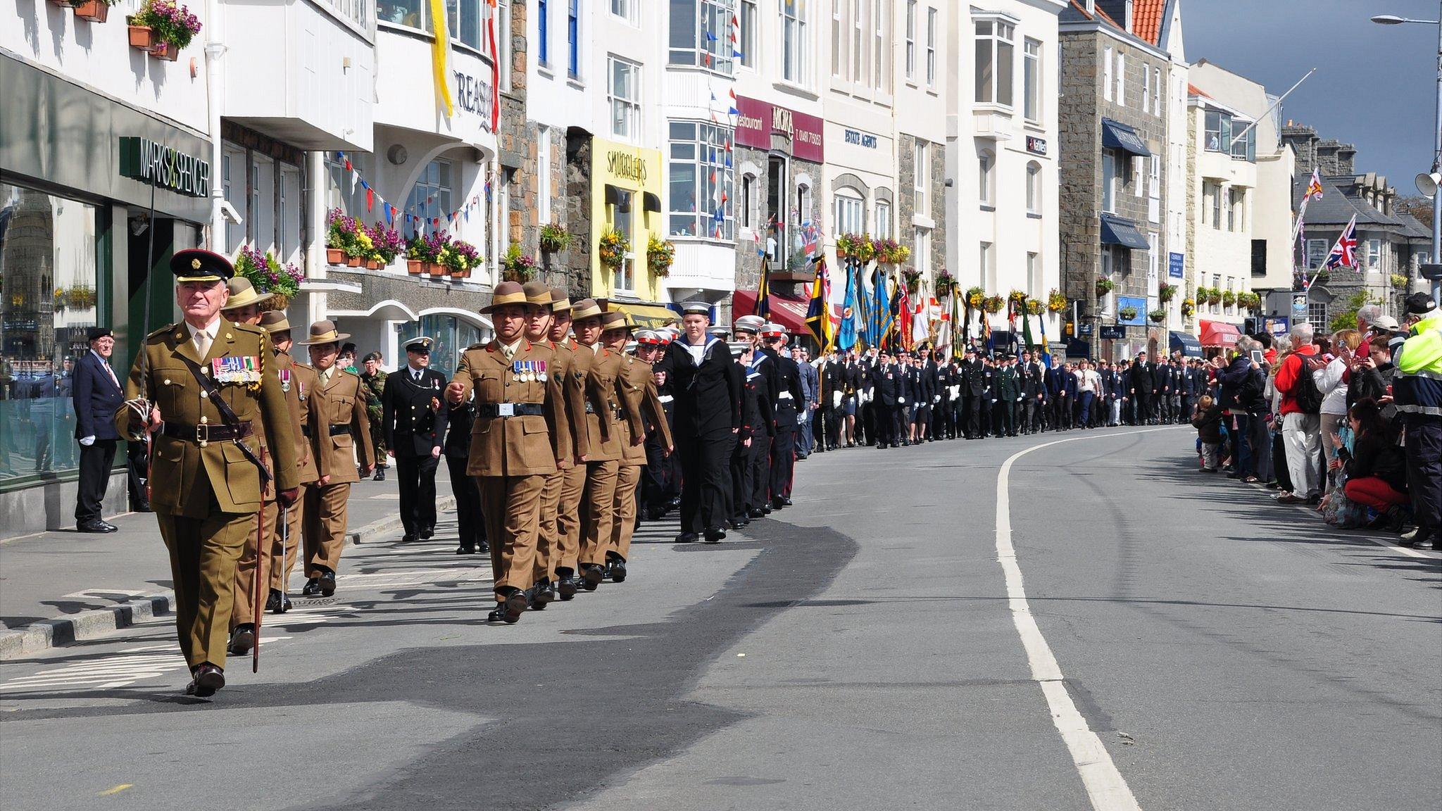 Liberation Day 2014 parade in Guernsey