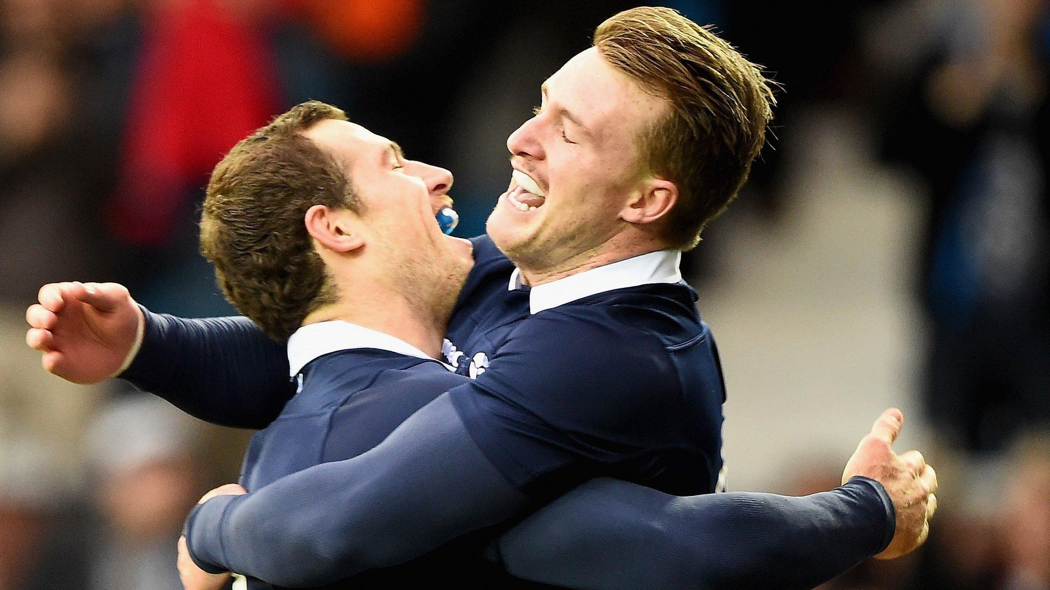 Tim Visser and Stuart Hogg