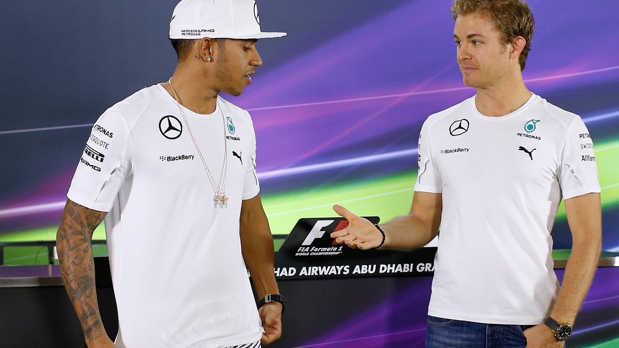 Lewis Hamilton and Nico Rosberg