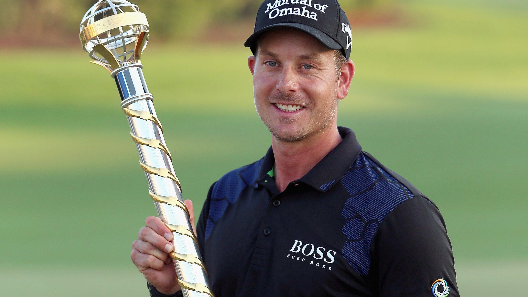 Sweden's Henrik Stenson wins the DP World Tour Championship